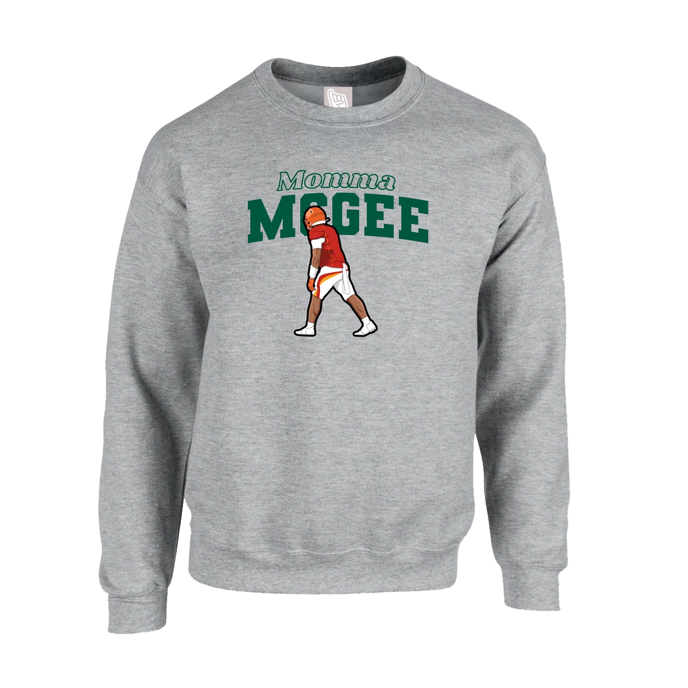 Fleece Crew — Mothers Day Block in Grey