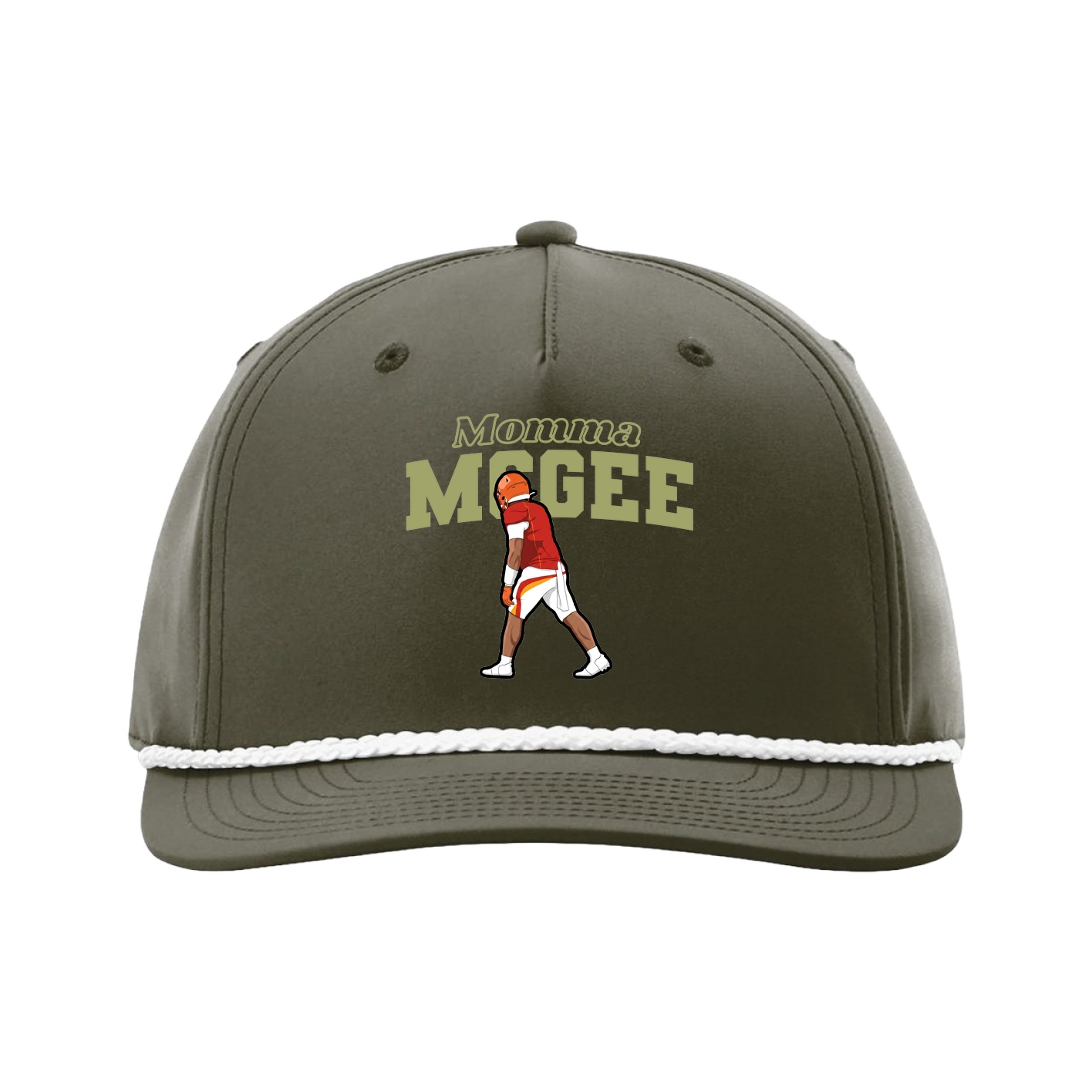 Five-Panel Classic Rope Cap — Mothers Day Block in Green