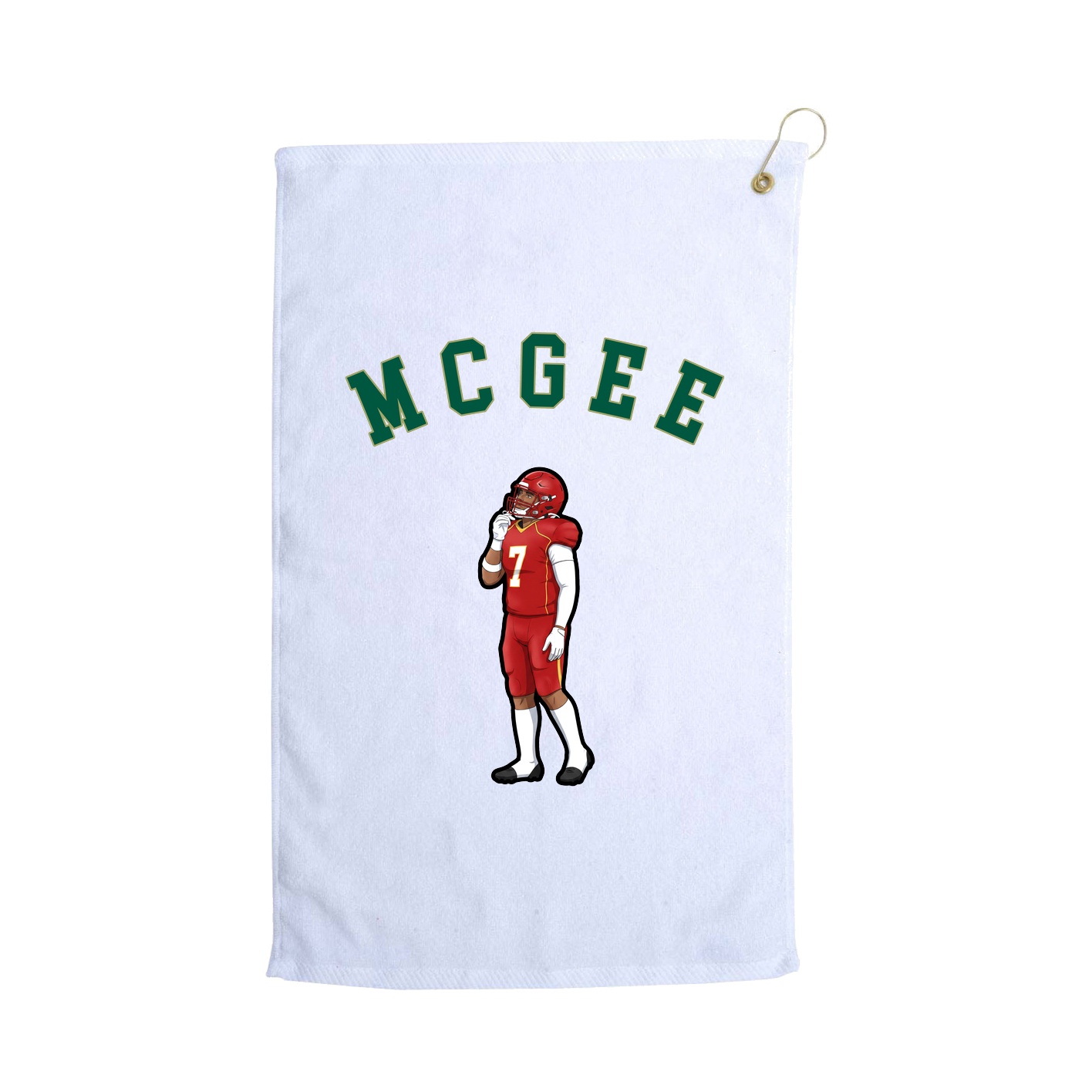 Golf Towel — Shirsey Arch in White