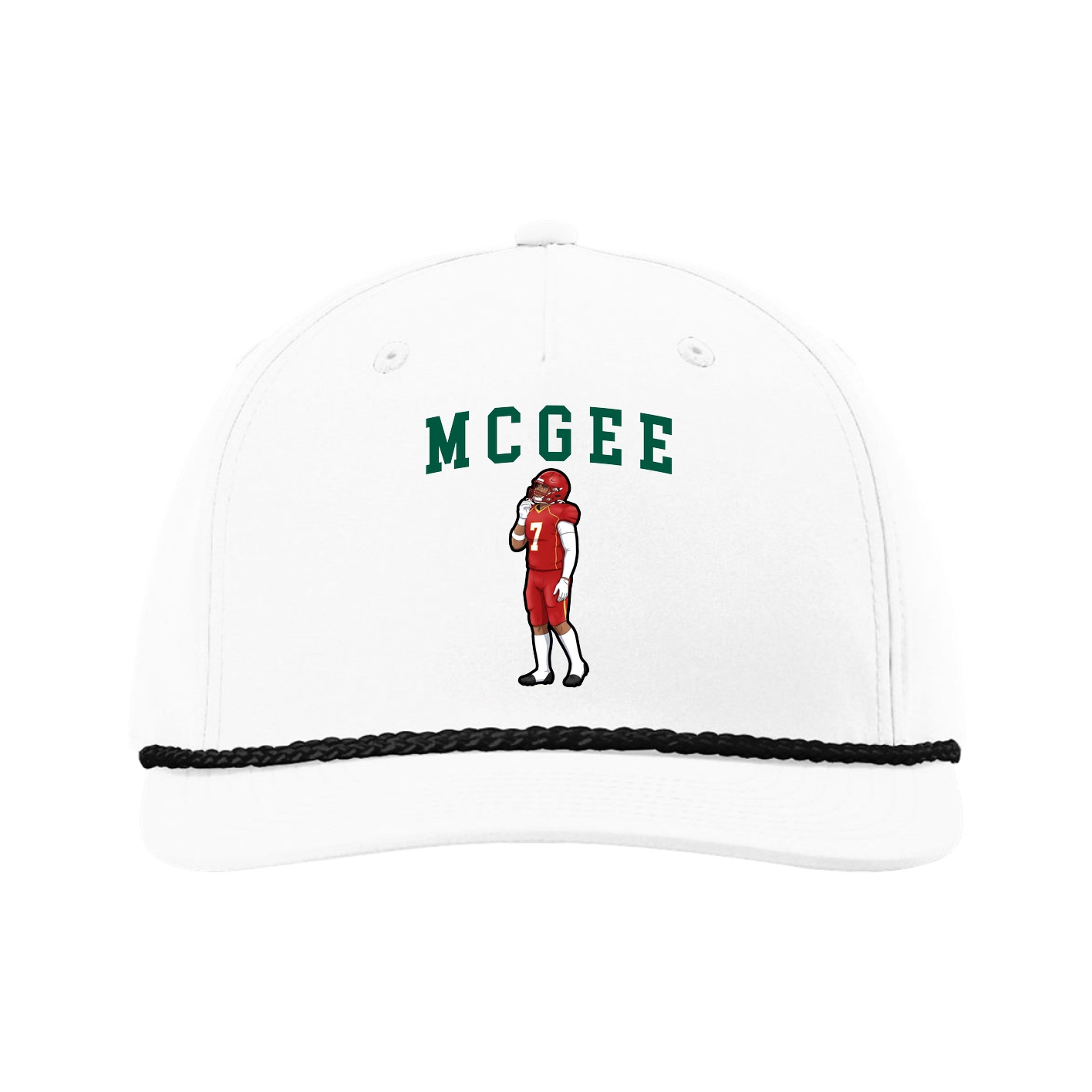 Five-Panel Classic Rope Cap — Shirsey in White