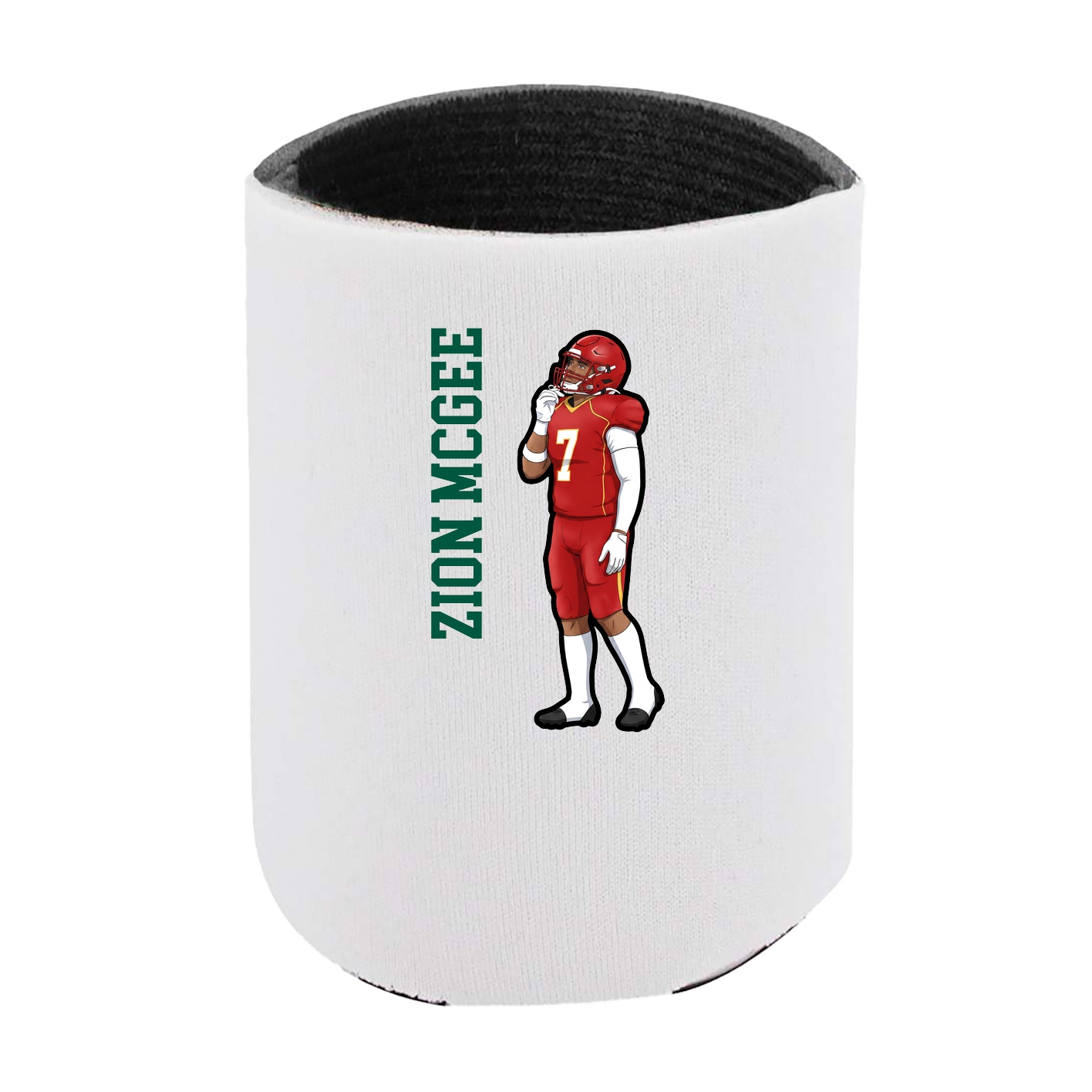 Can Holder — Name Vertical in White