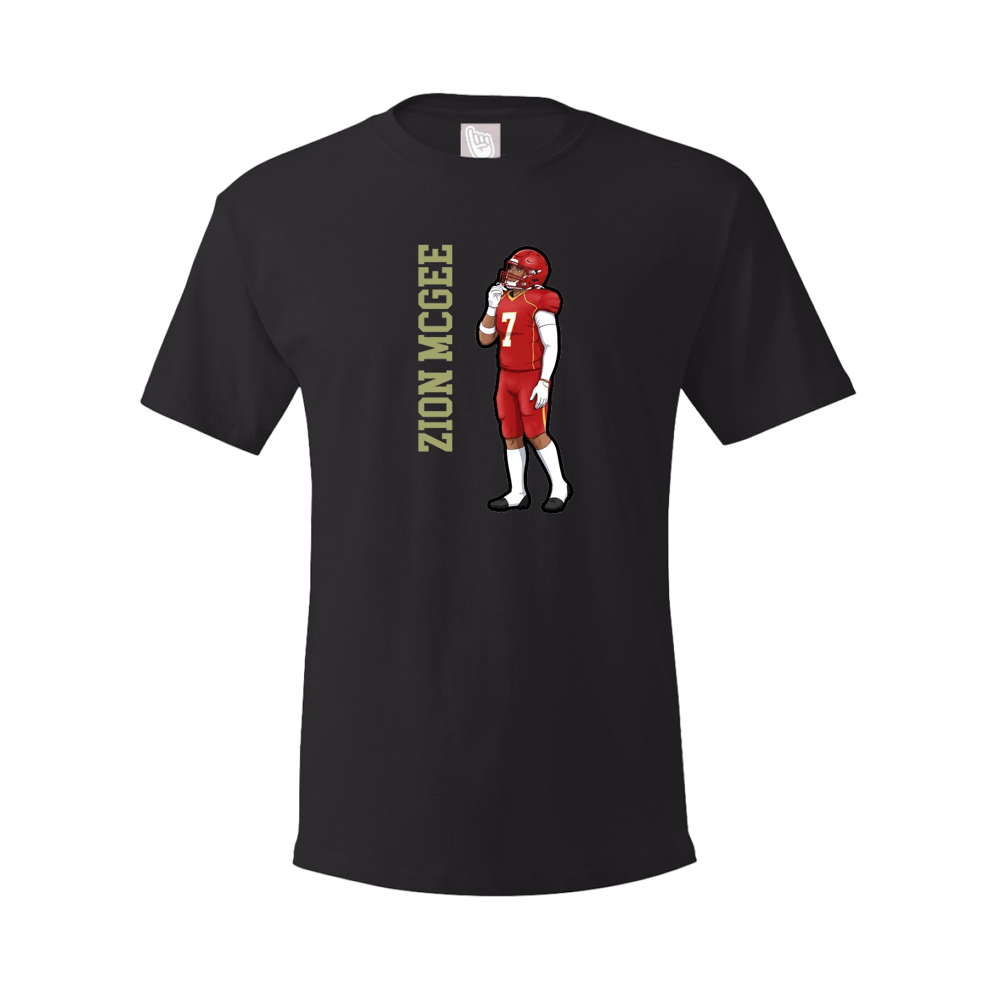 Tee — Name Vertical in Black