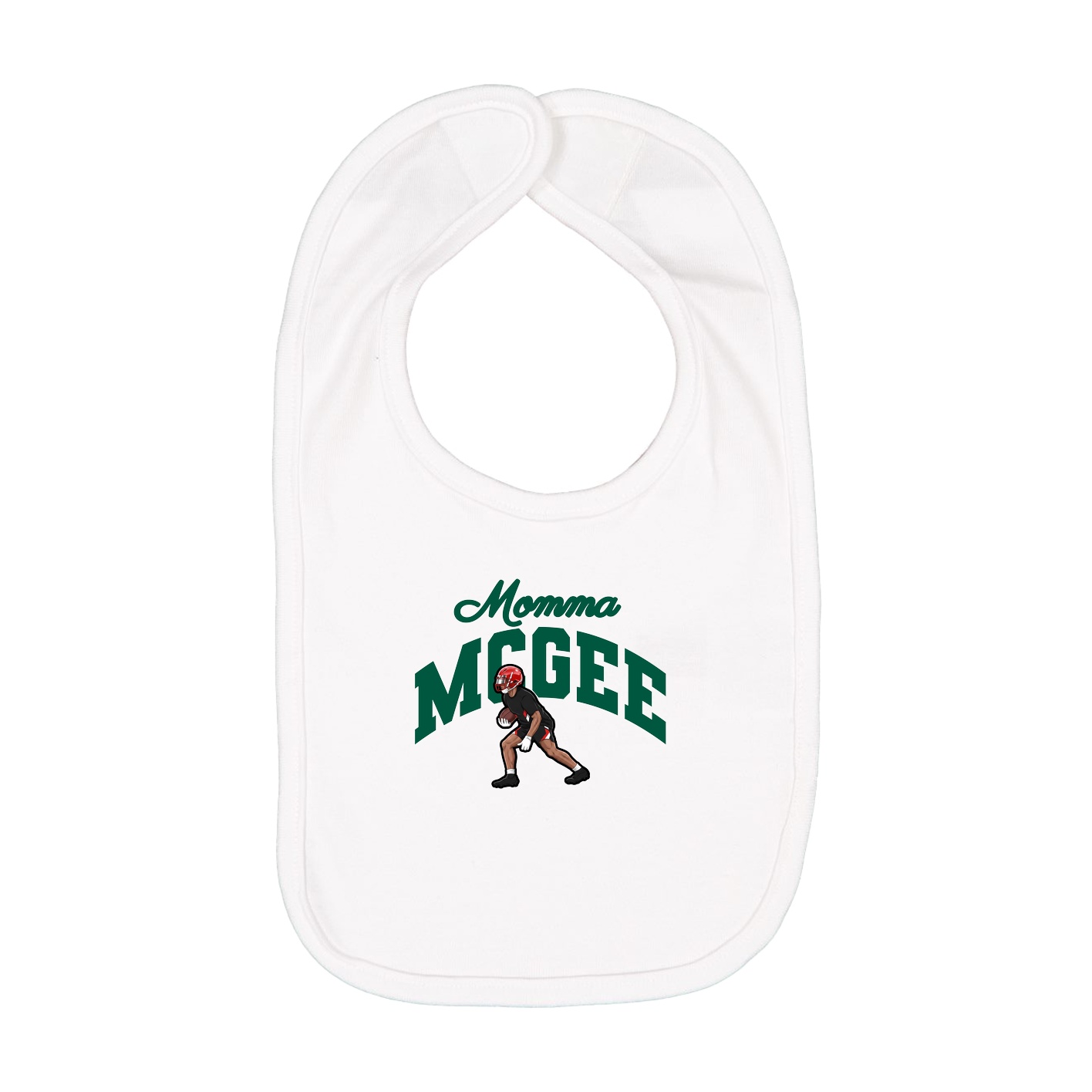 Infant Bib — Mothers Day Arch in White