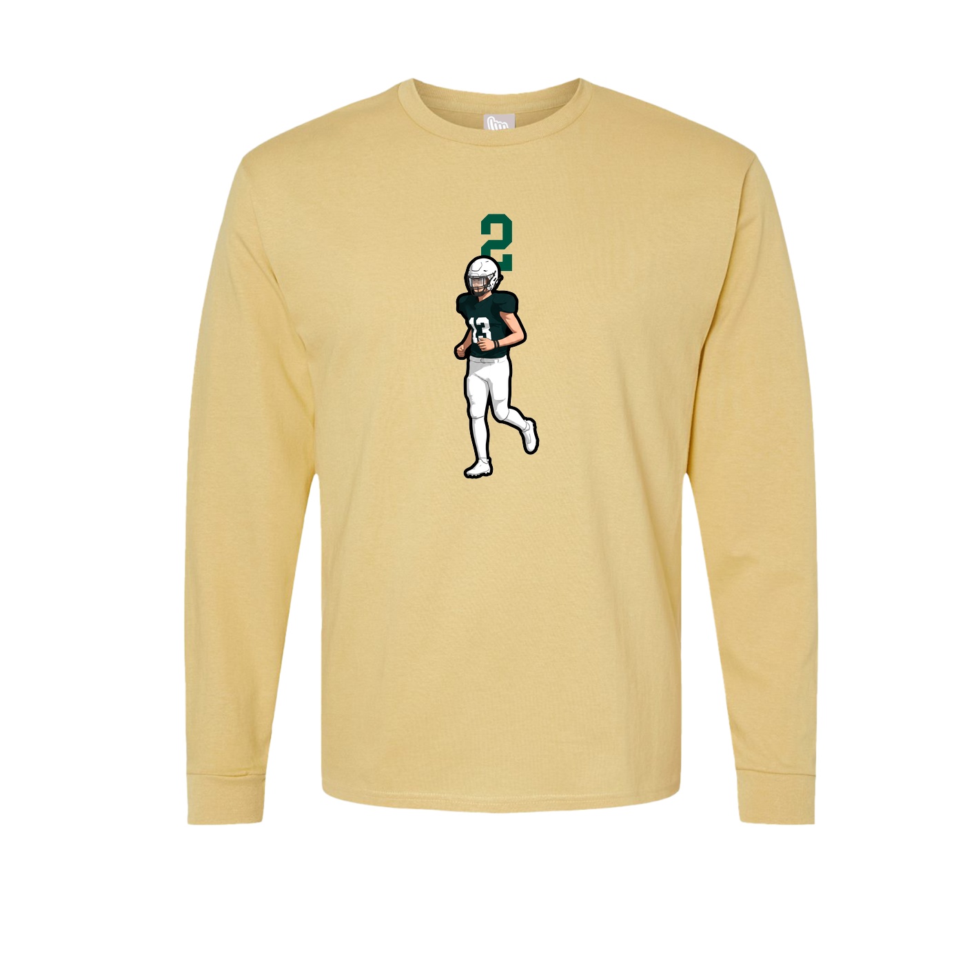 Long Sleeve Tee — Number Top in Vegas Gold