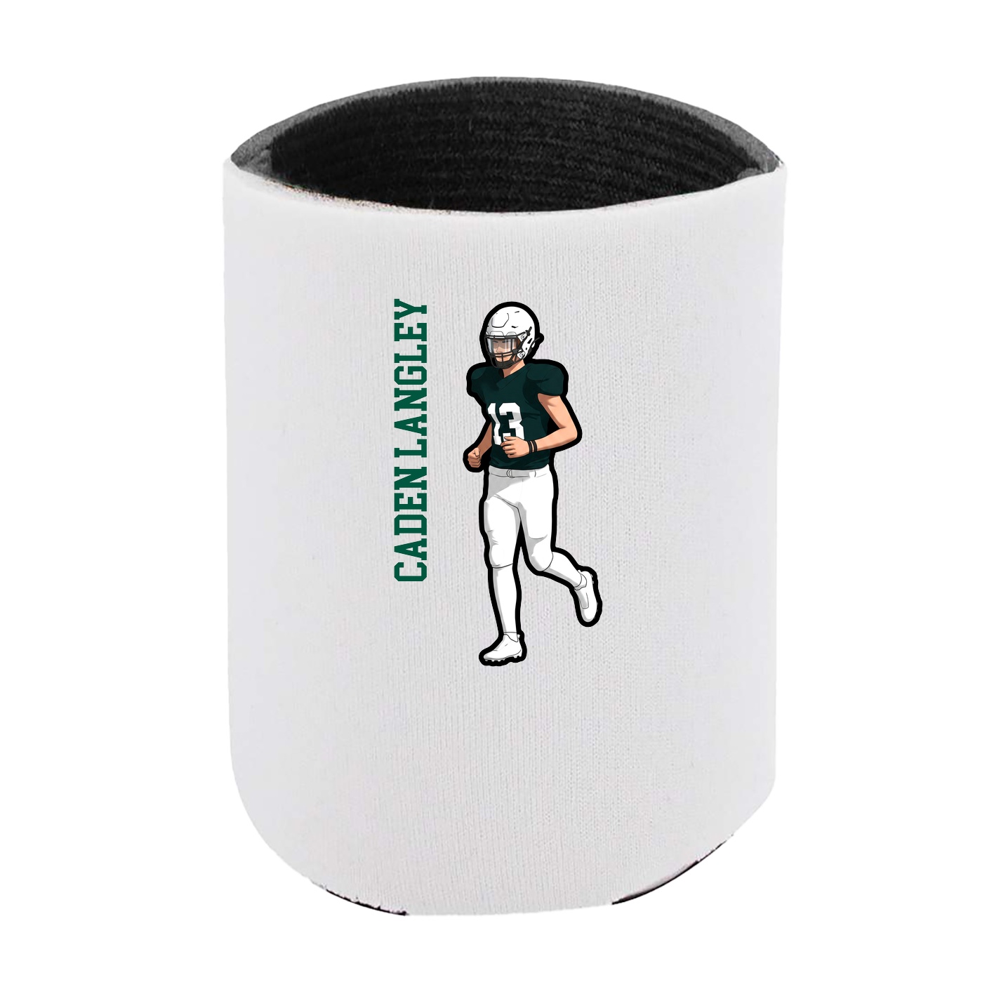 Can Holder — Name Vertical in White