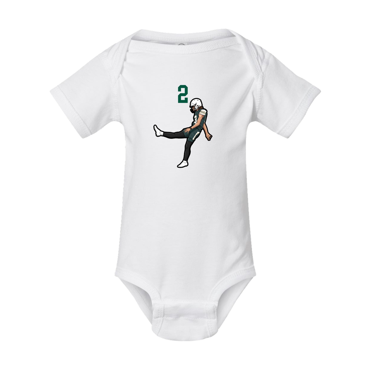 Baby Onesie — Number Top in White