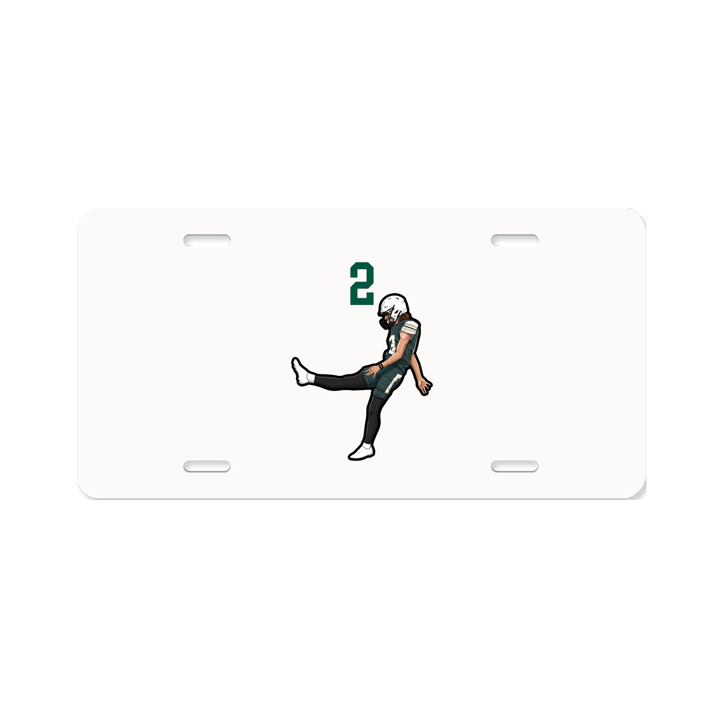 License Plate — Number Top in Classic