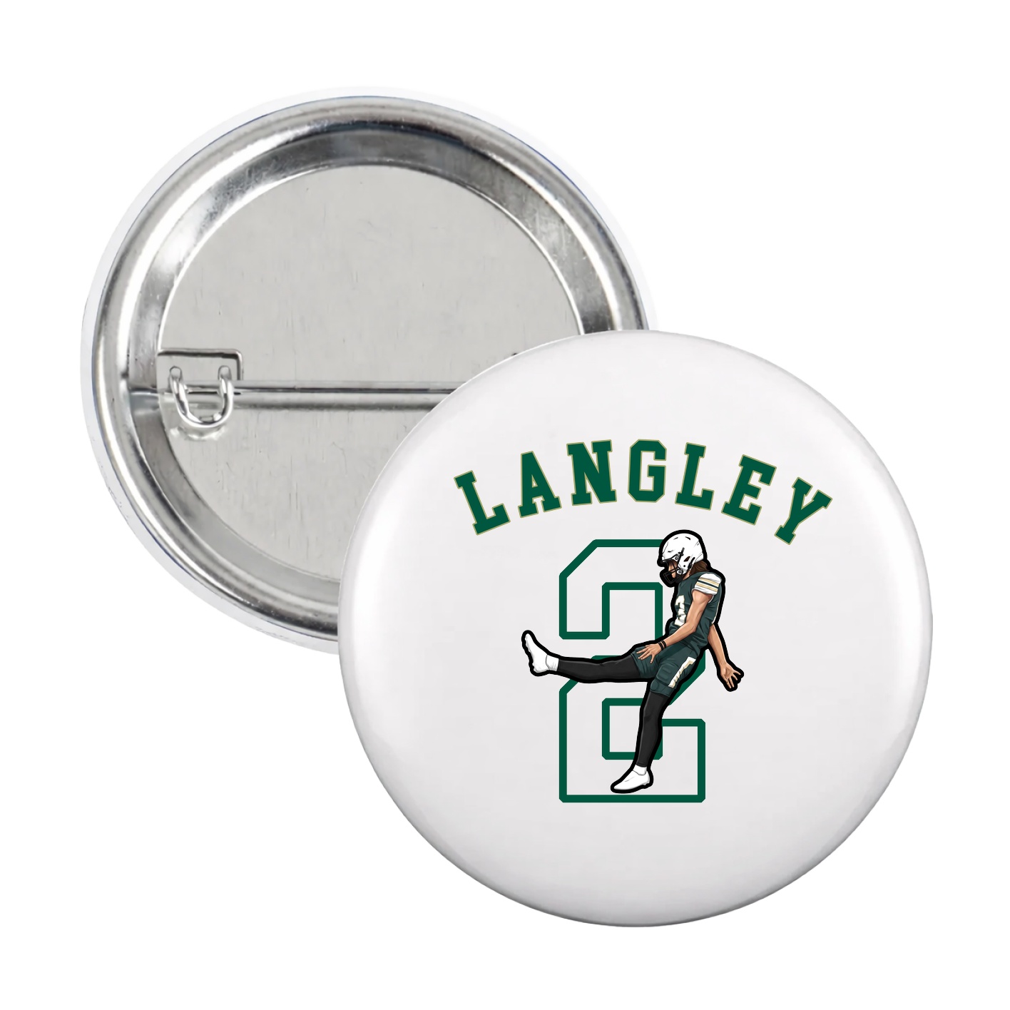 Game Day Button — Shirsey Arch in White