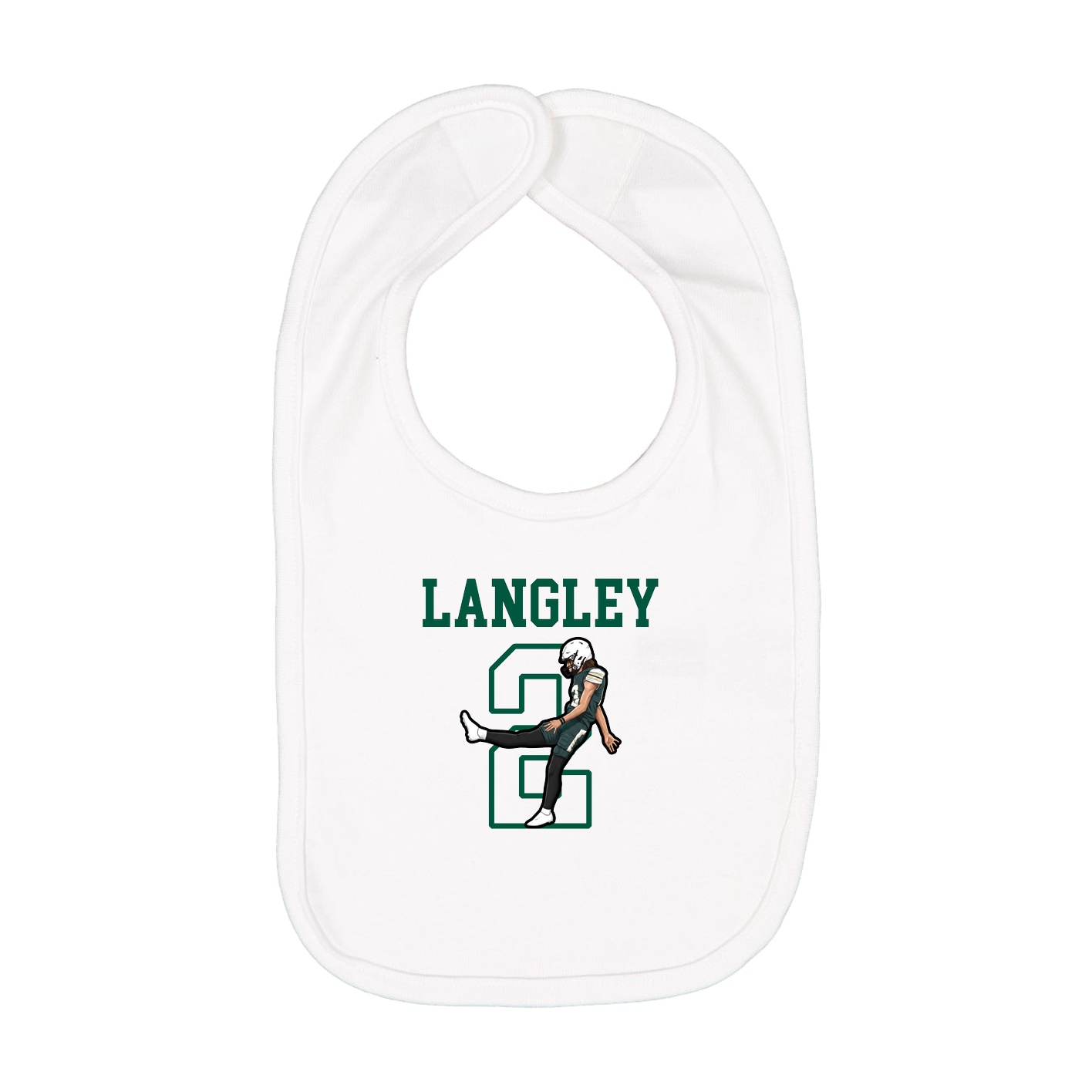 Infant Bib — Shirsey in White