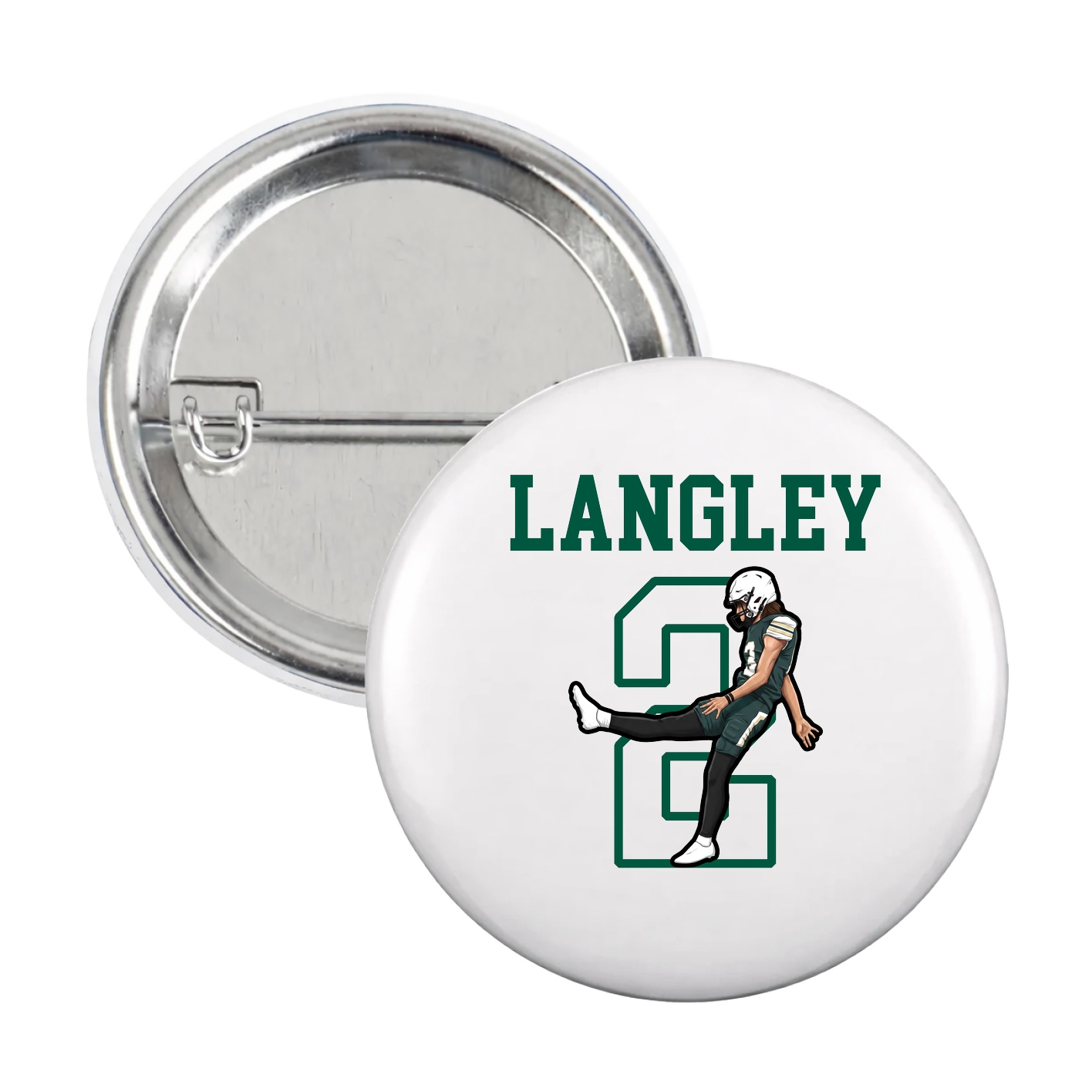 Game Day Button — Shirsey in White