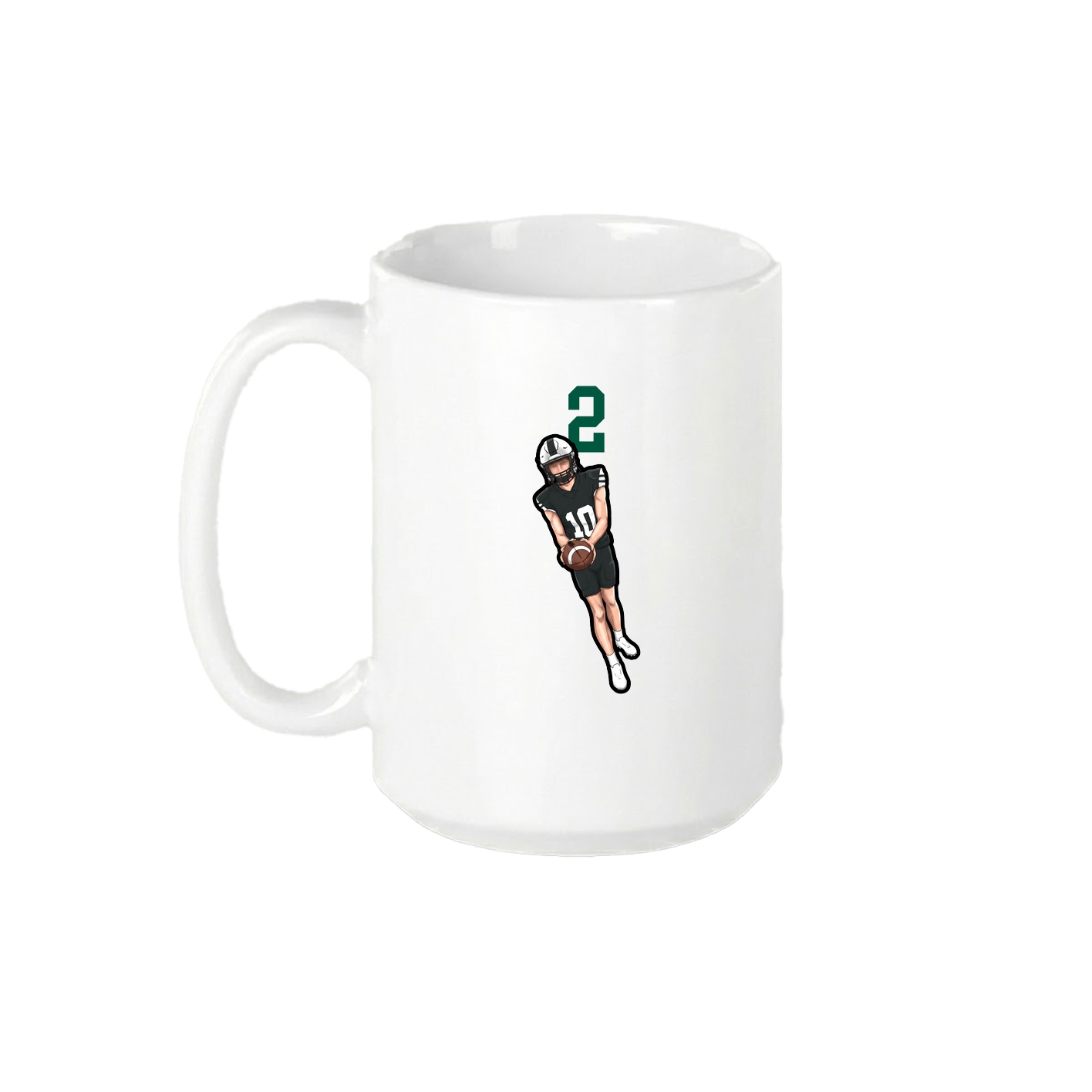 15oz Coffee Mug — Number Top in White