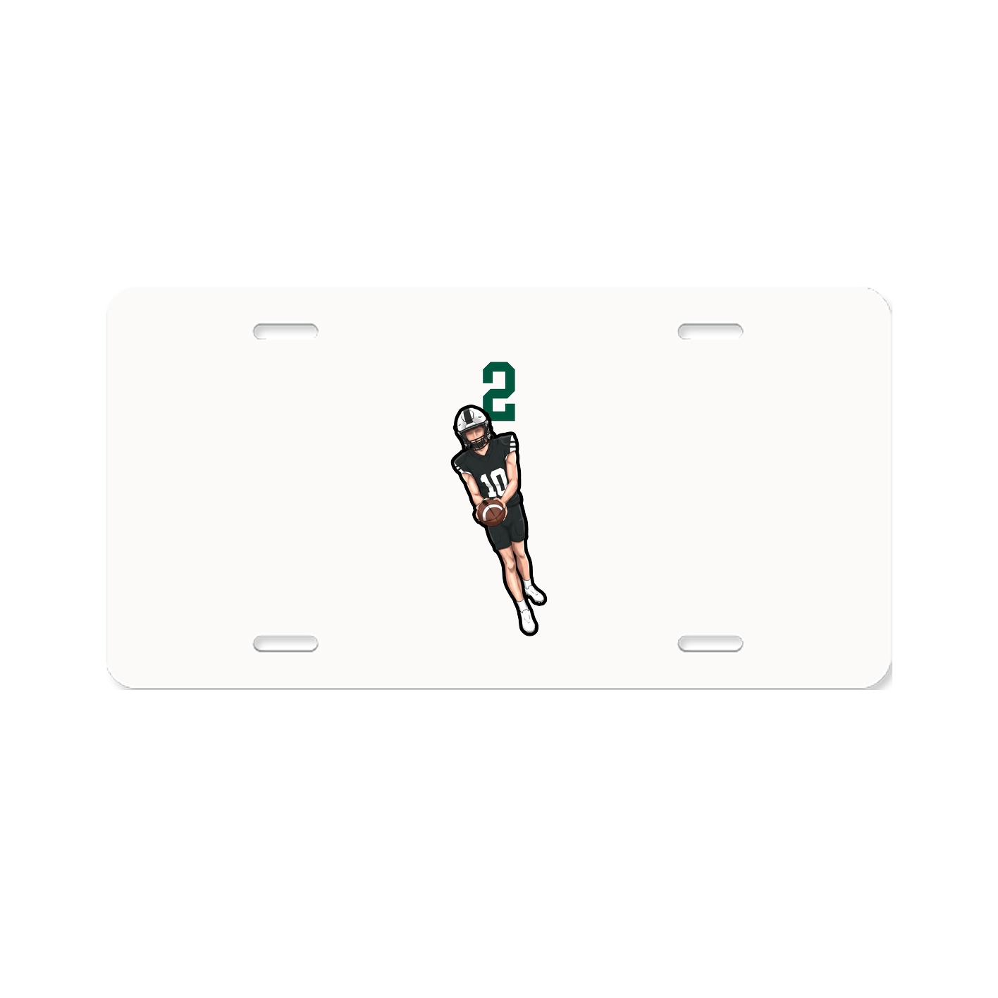 License Plate — Number Top in Classic