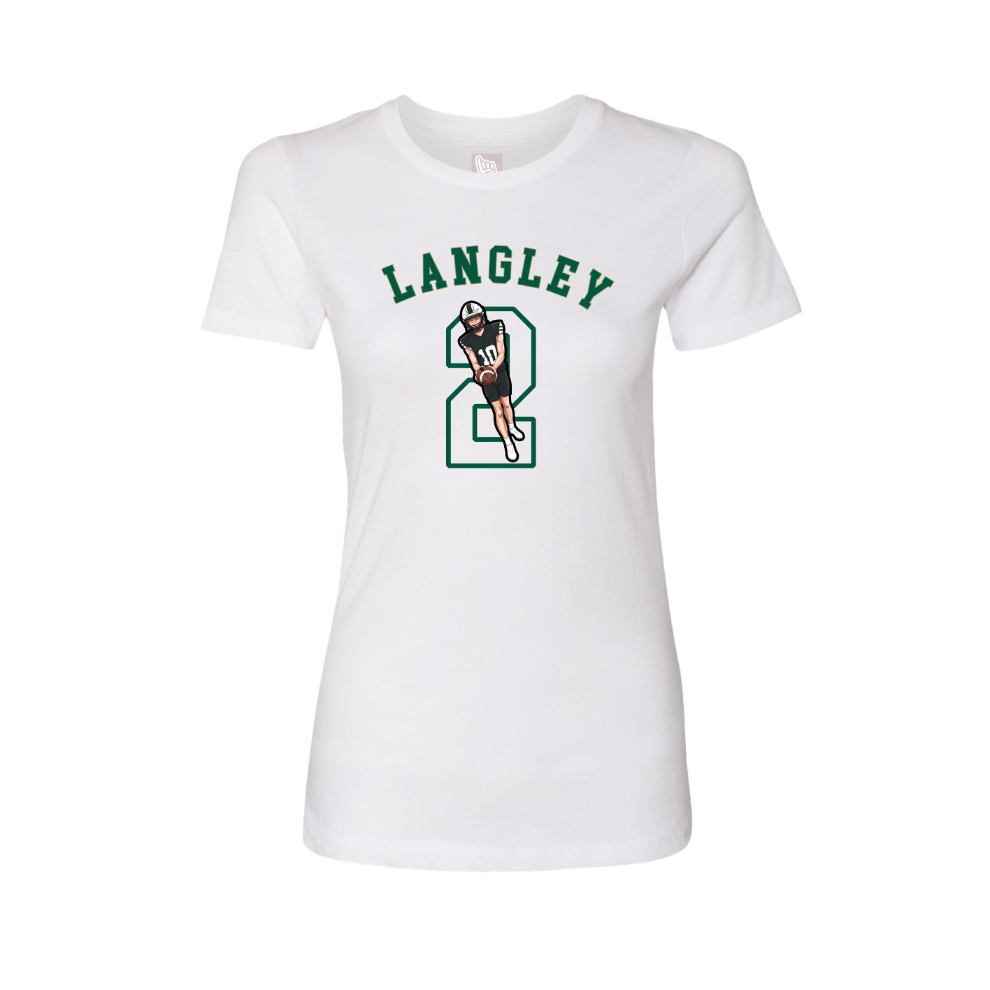 Fitted Women's Tee — Shirsey Arch in White