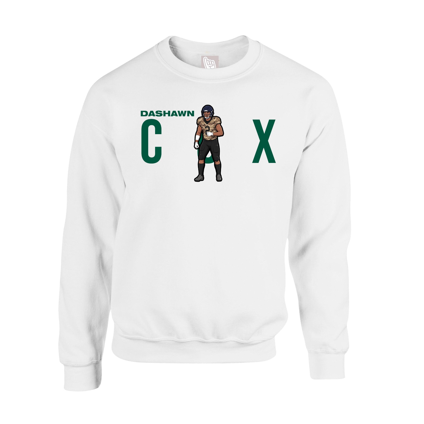 Fleece Crew — Player Name in White