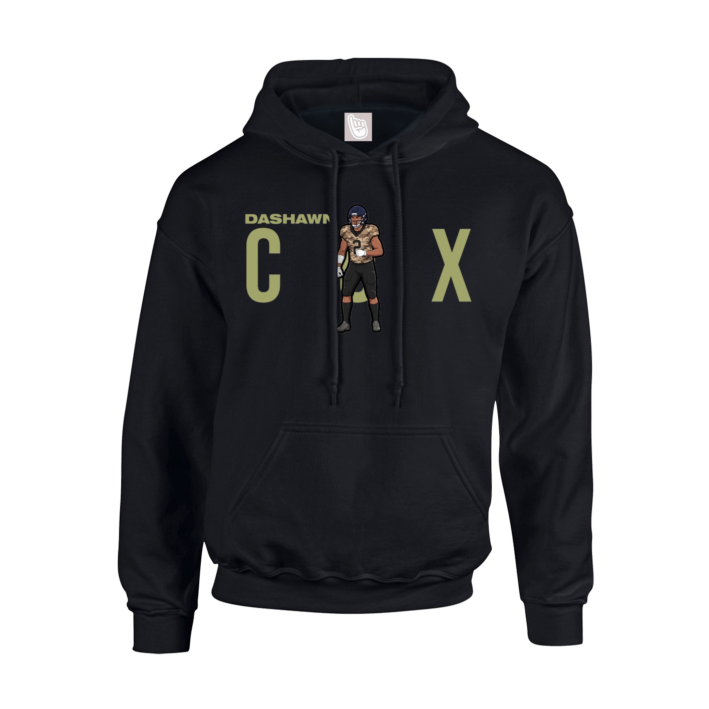 Youth Hoodie — Player Name in Black