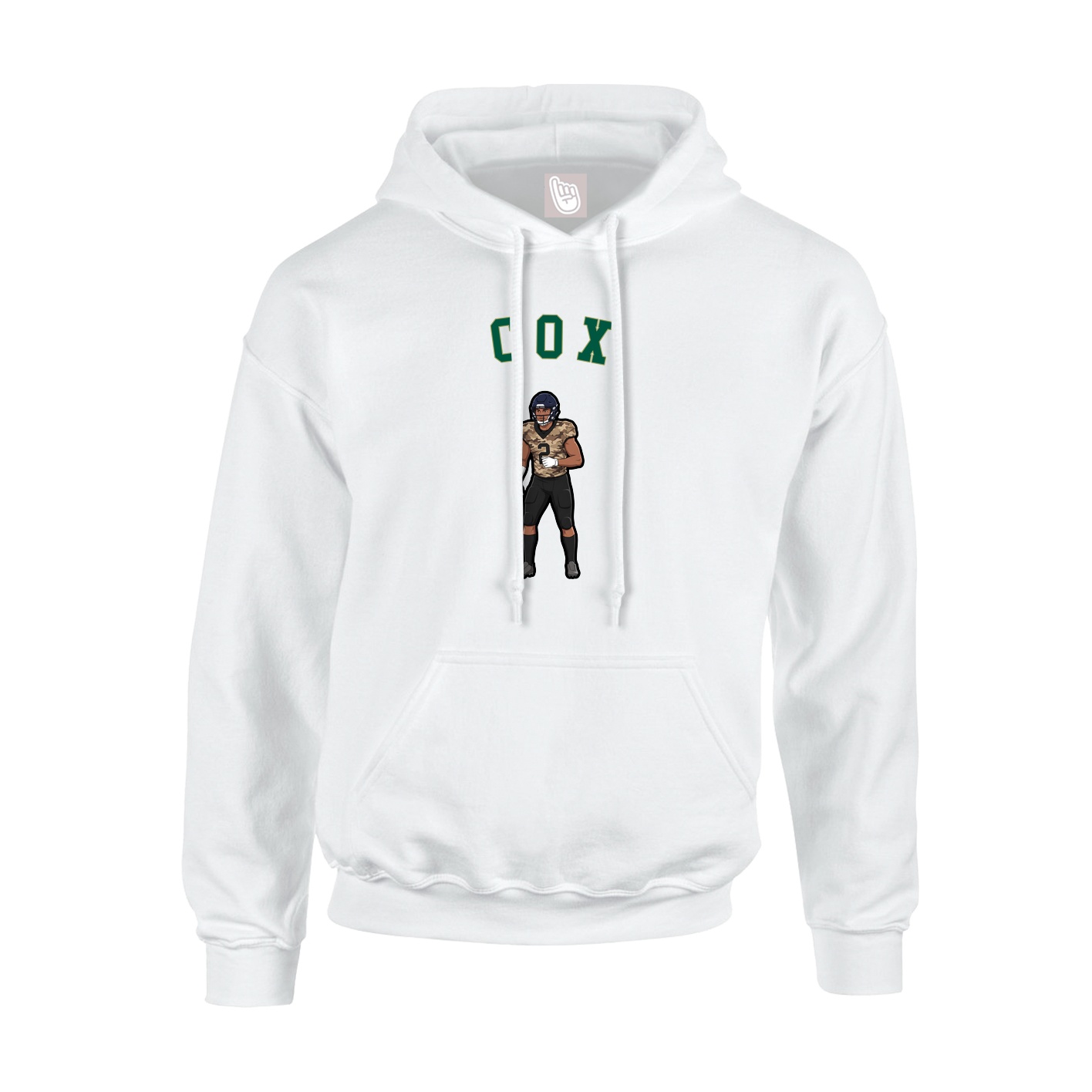 Hoodie — Shirsey Arch in White