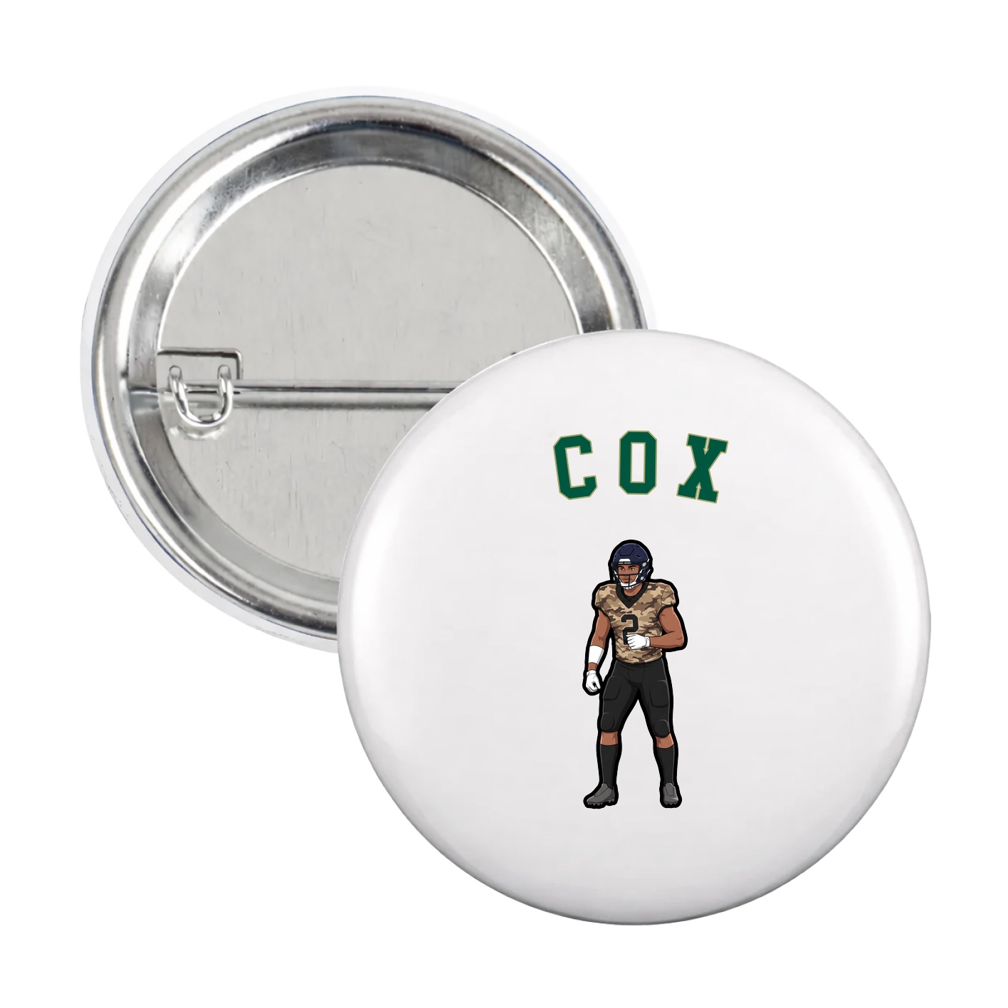 Game Day Button — Shirsey Arch in White