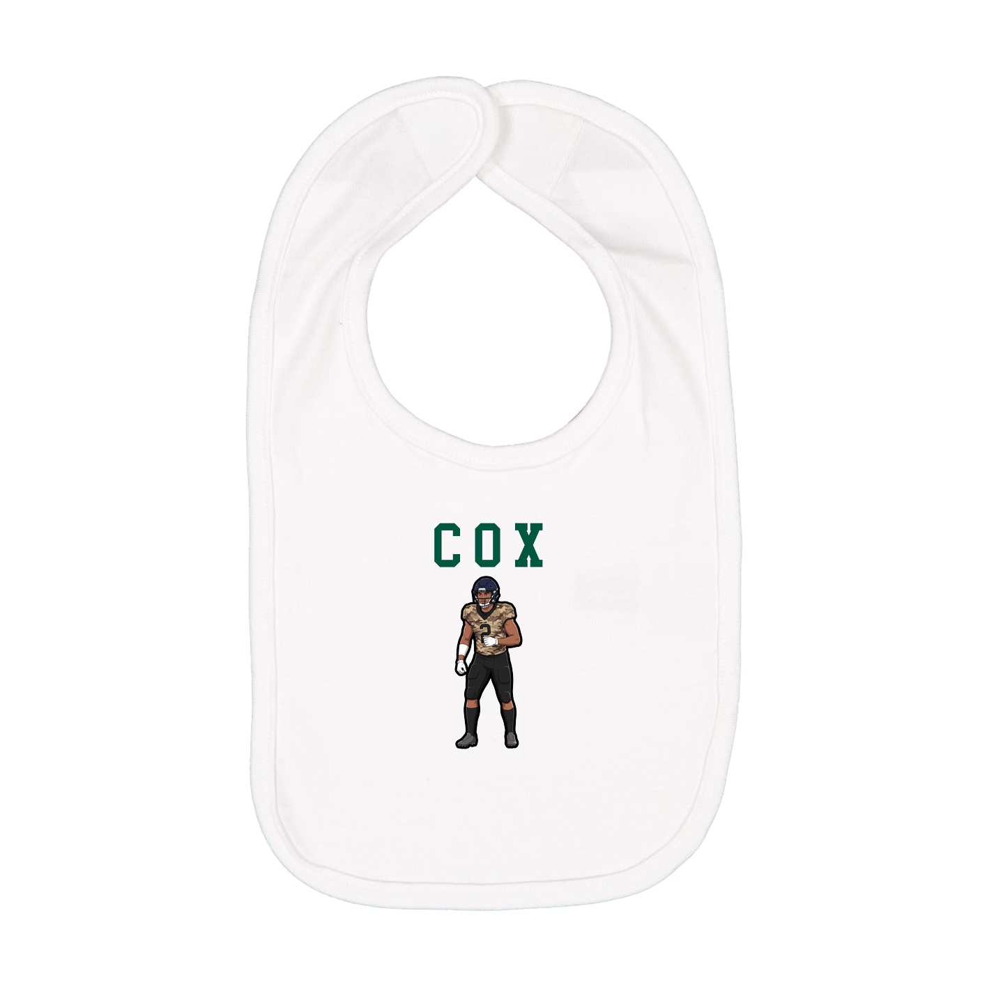 Infant Bib — Shirsey in White