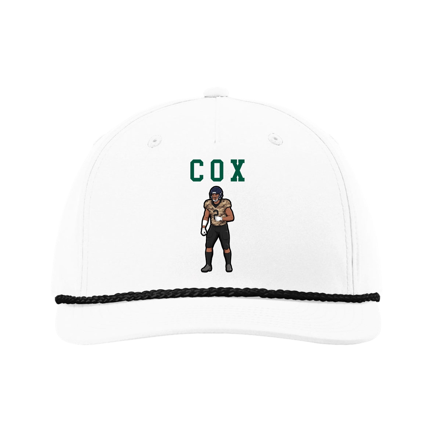 Five-Panel Classic Rope Cap — Shirsey in White