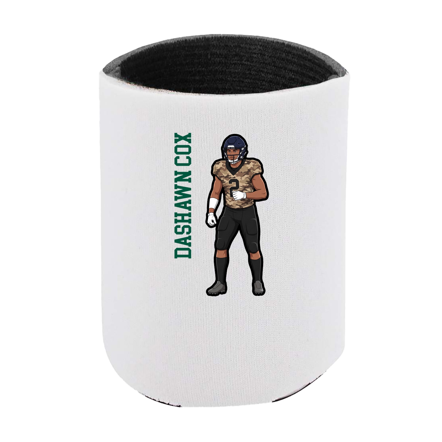 Can Holder — Name Vertical in White