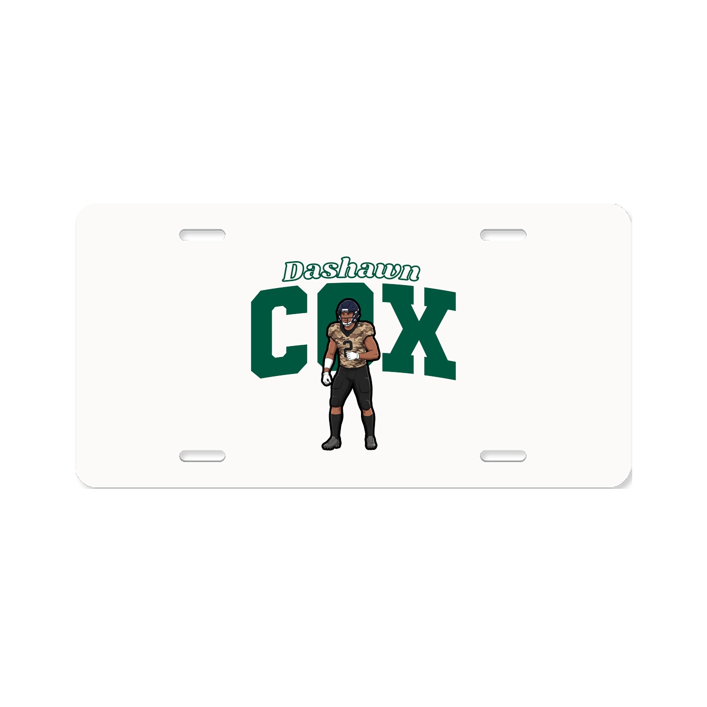 License Plate — Name Arch in Classic