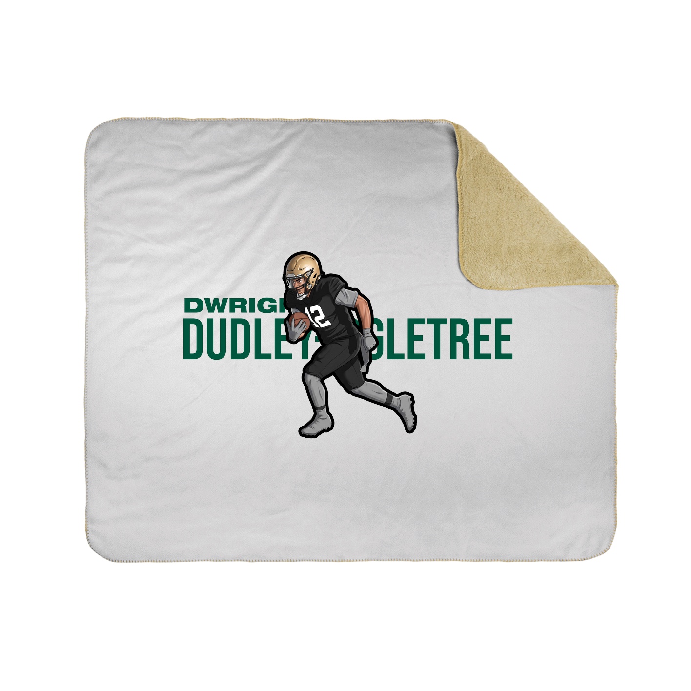 Throw Blanket — Player Name in White