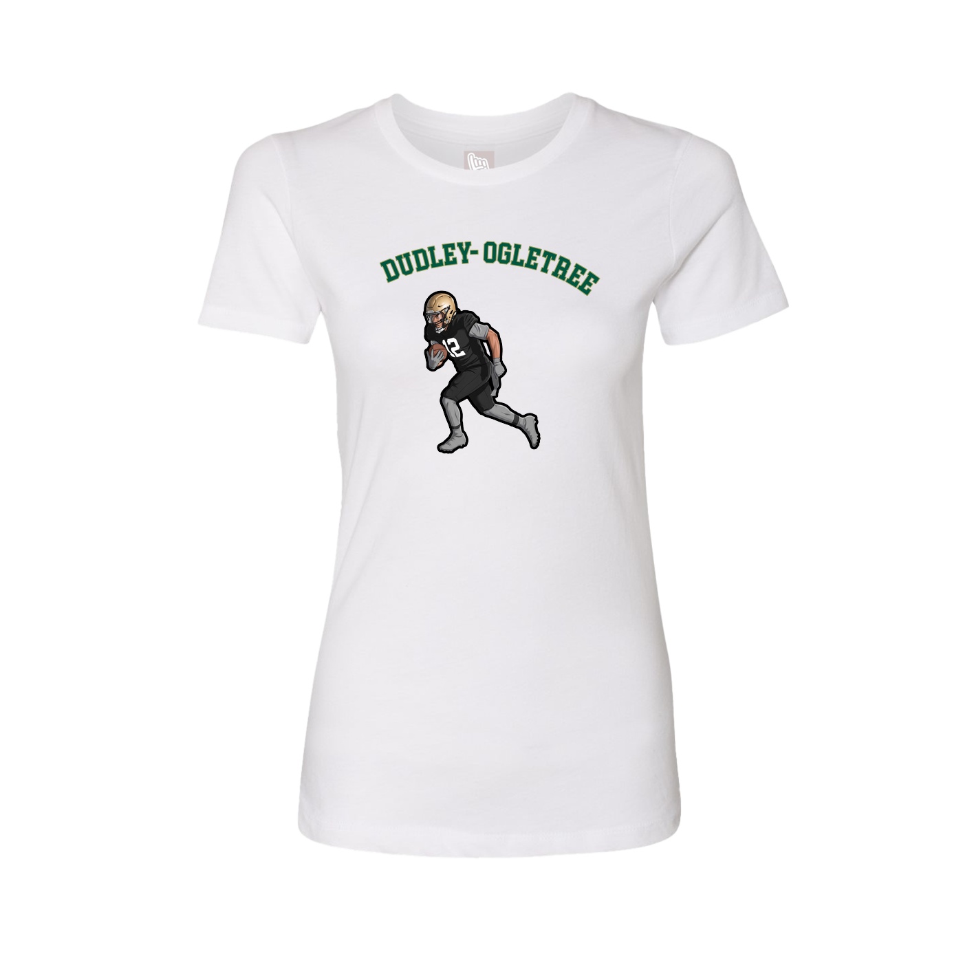 Fitted Women's Tee — Shirsey Arch in White