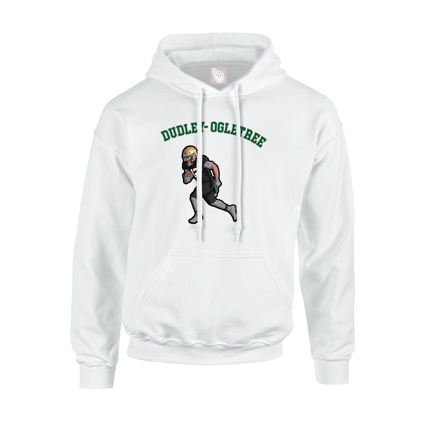 Youth Hoodie — Shirsey Arch in White
