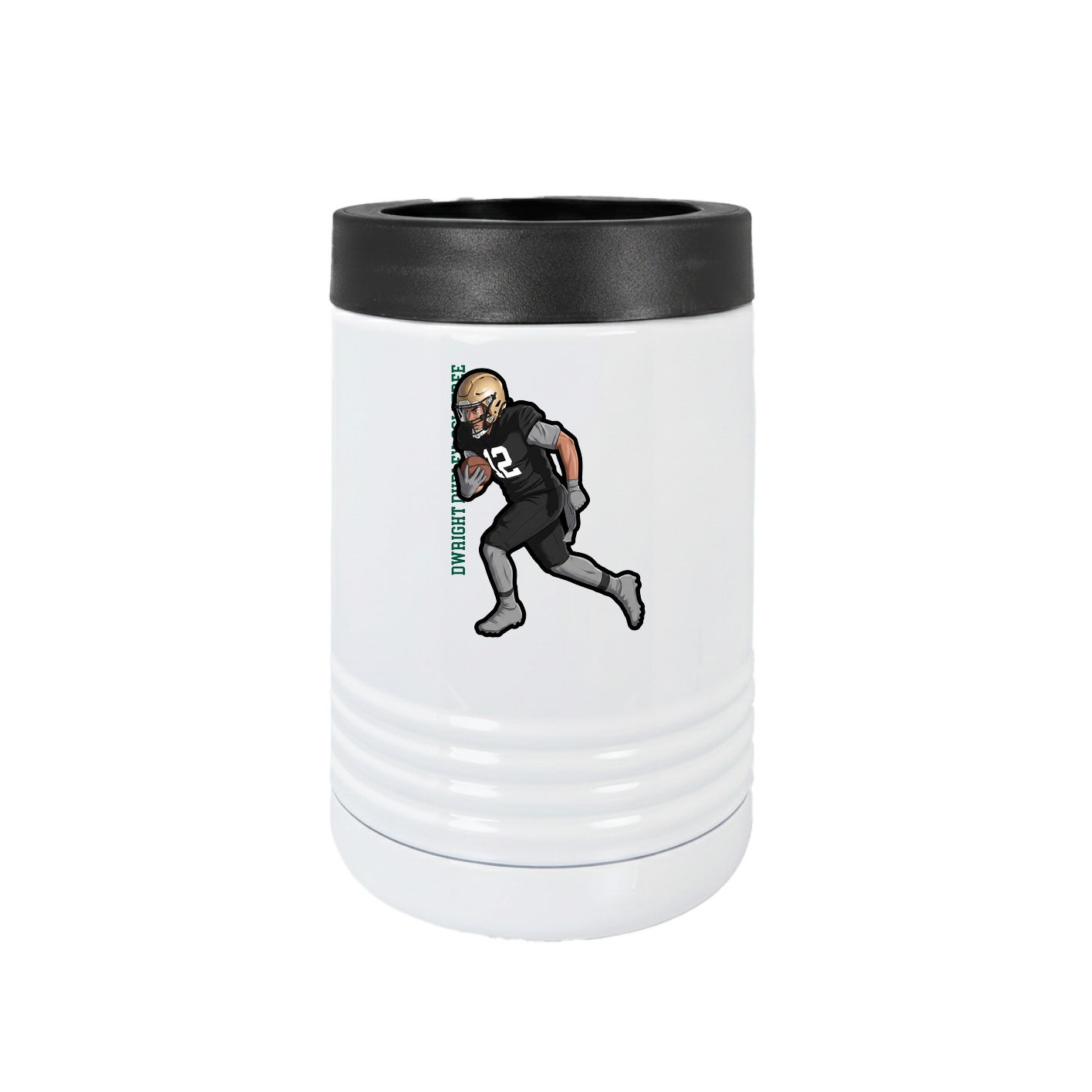 Beverage Holder — Name Vertical in White