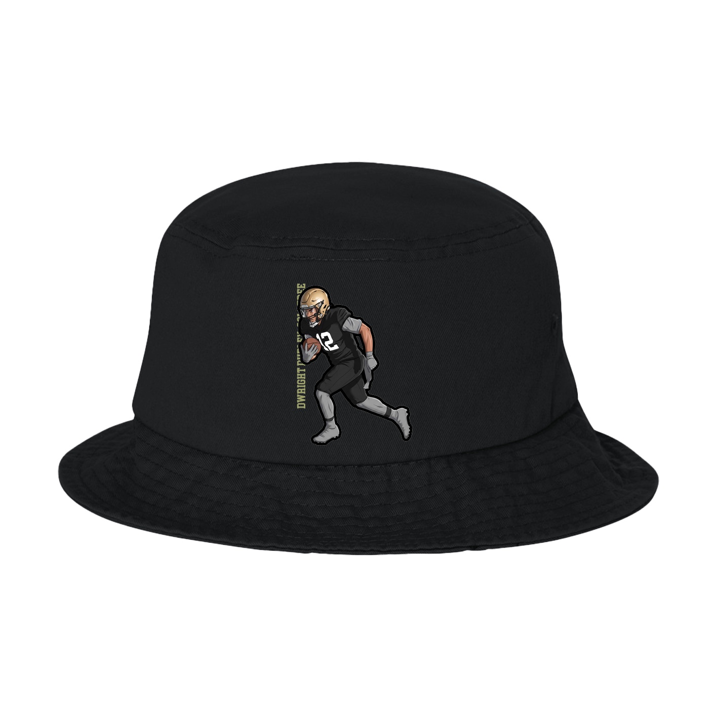 Bucket Cap — Name Vertical in Black