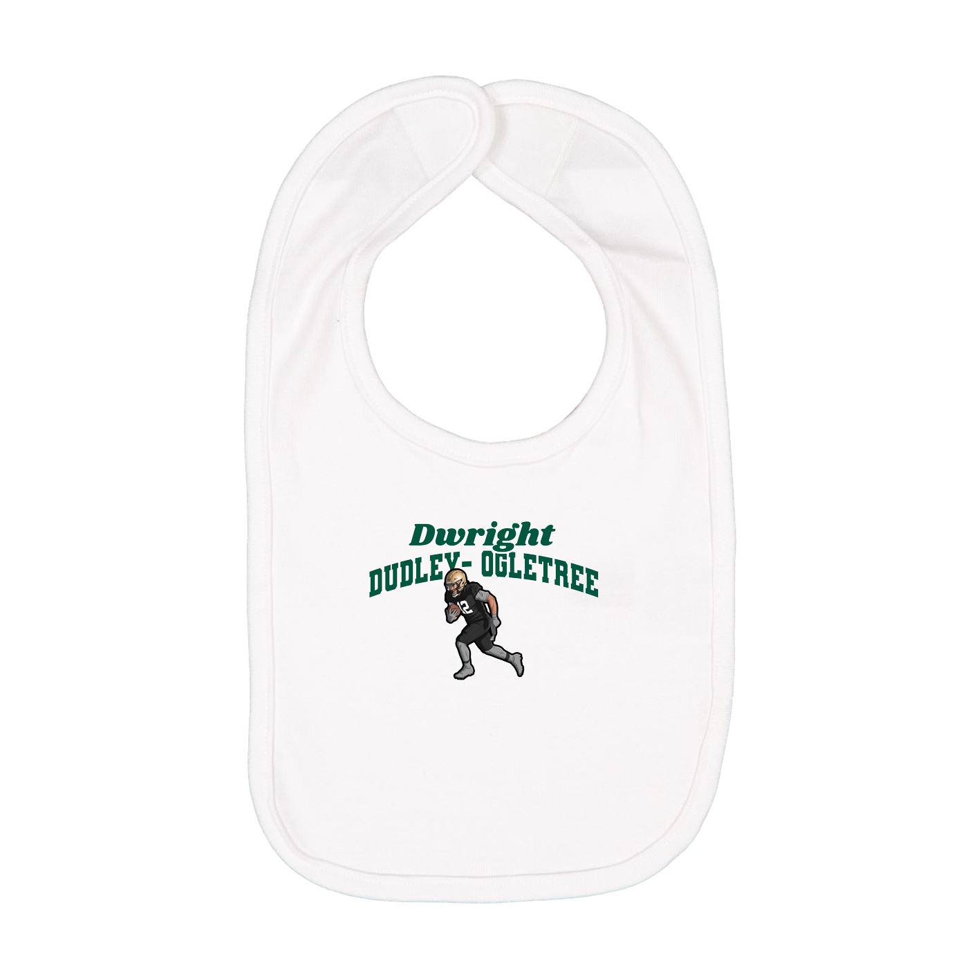 Infant Bib — Signature Arch in White
