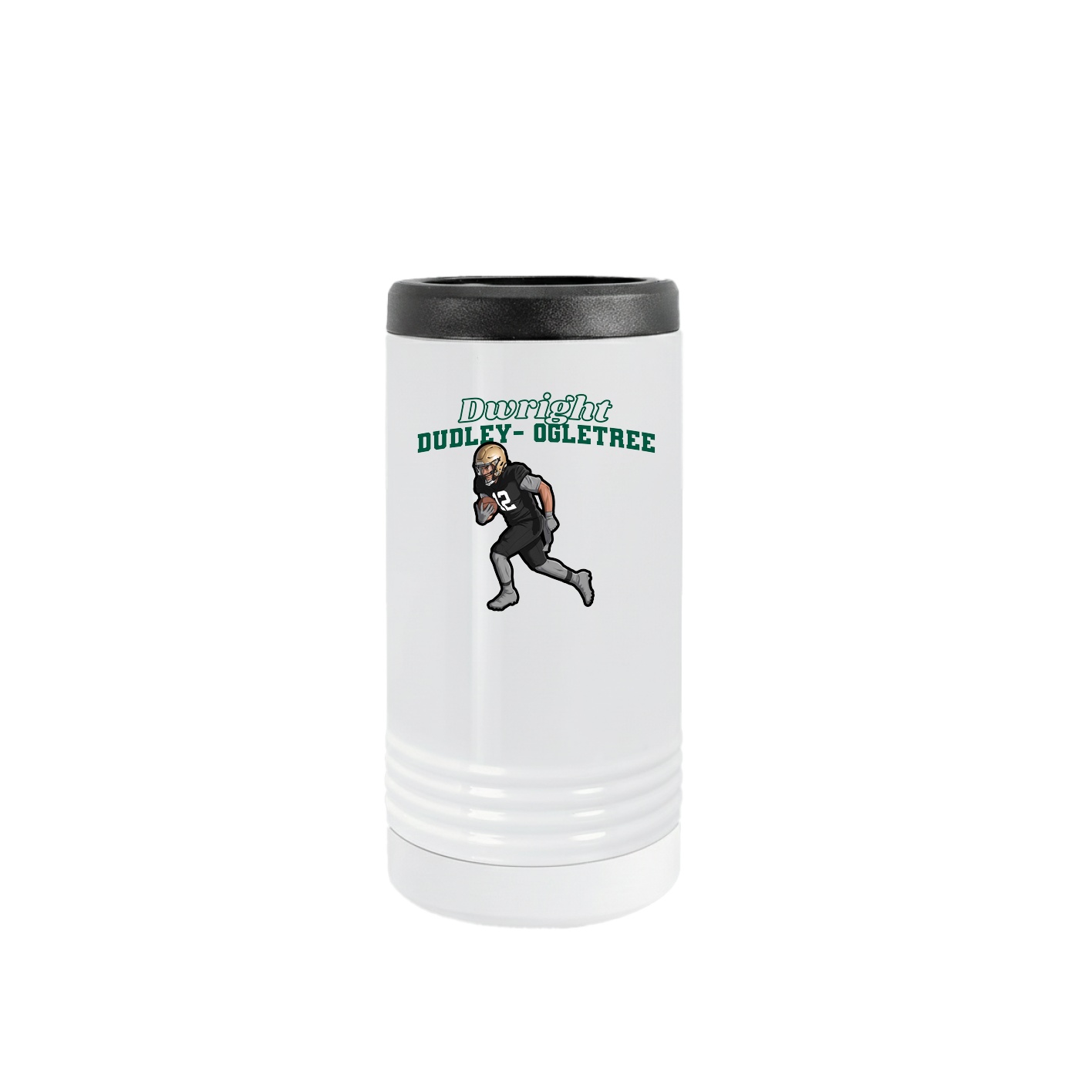Slim Beverage Holder — Name Arch in White