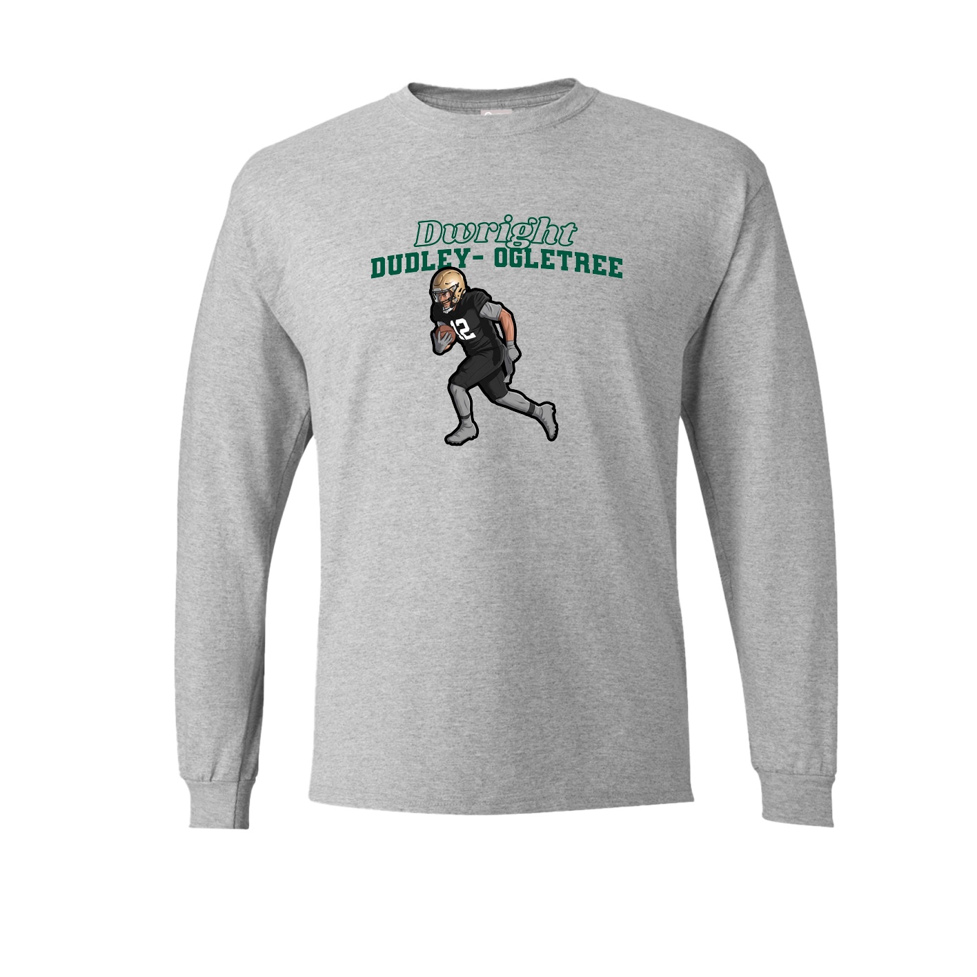 Long Sleeve Tee — Name Arch in Grey