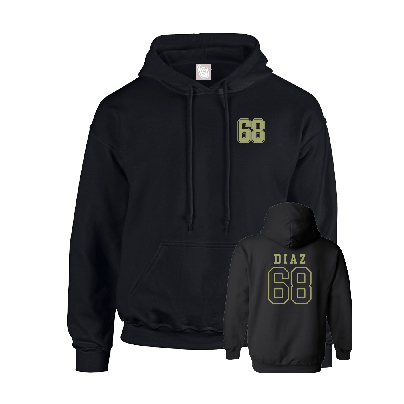 Youth Hoodie — Chest Back in Black