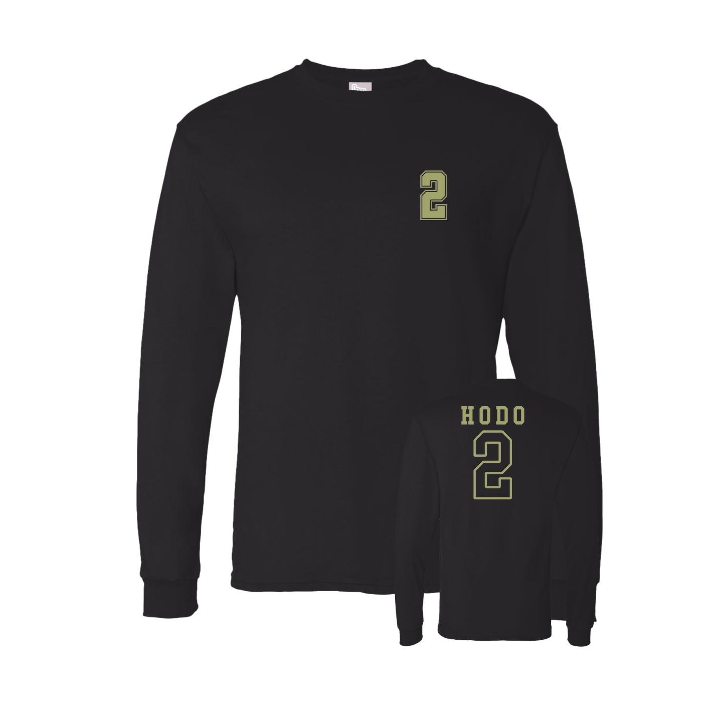 Long Sleeve Tee — Chest Back in Black