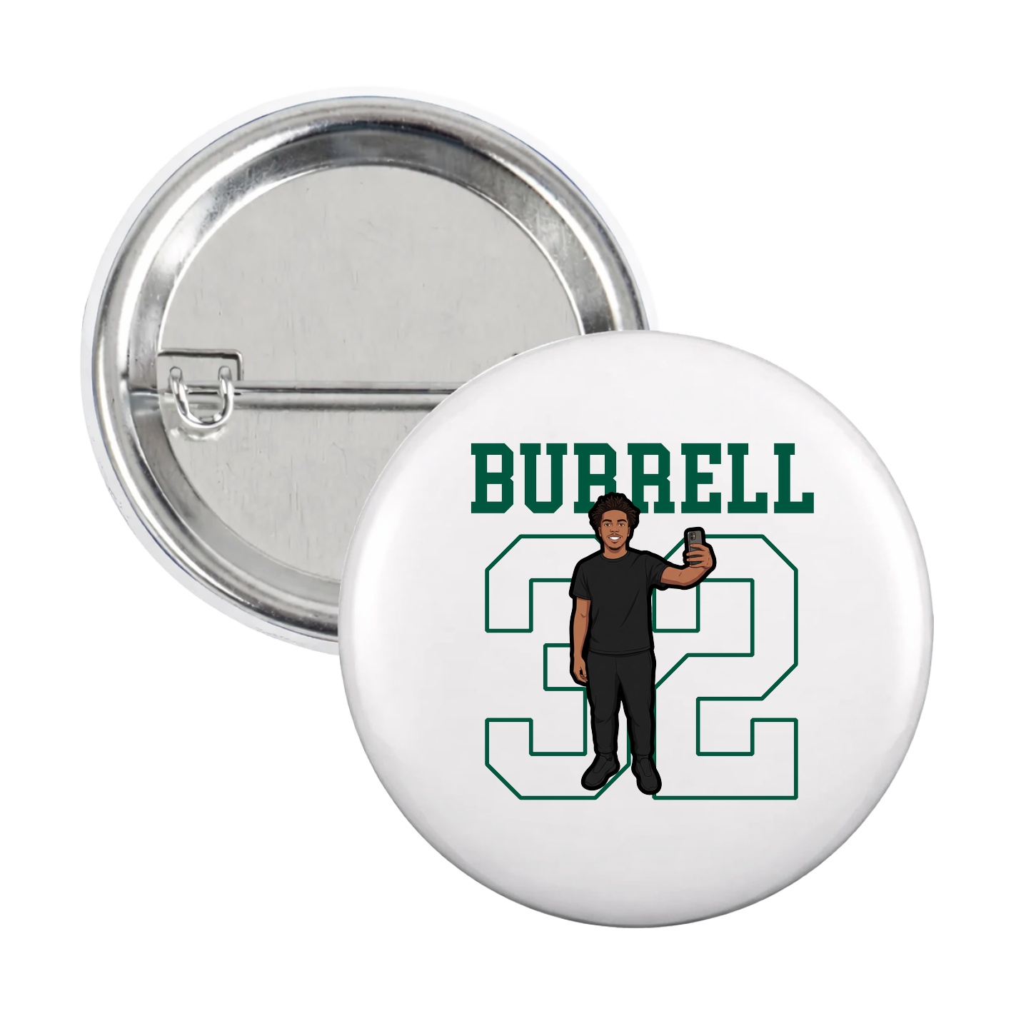 Game Day Button — Shirsey in White