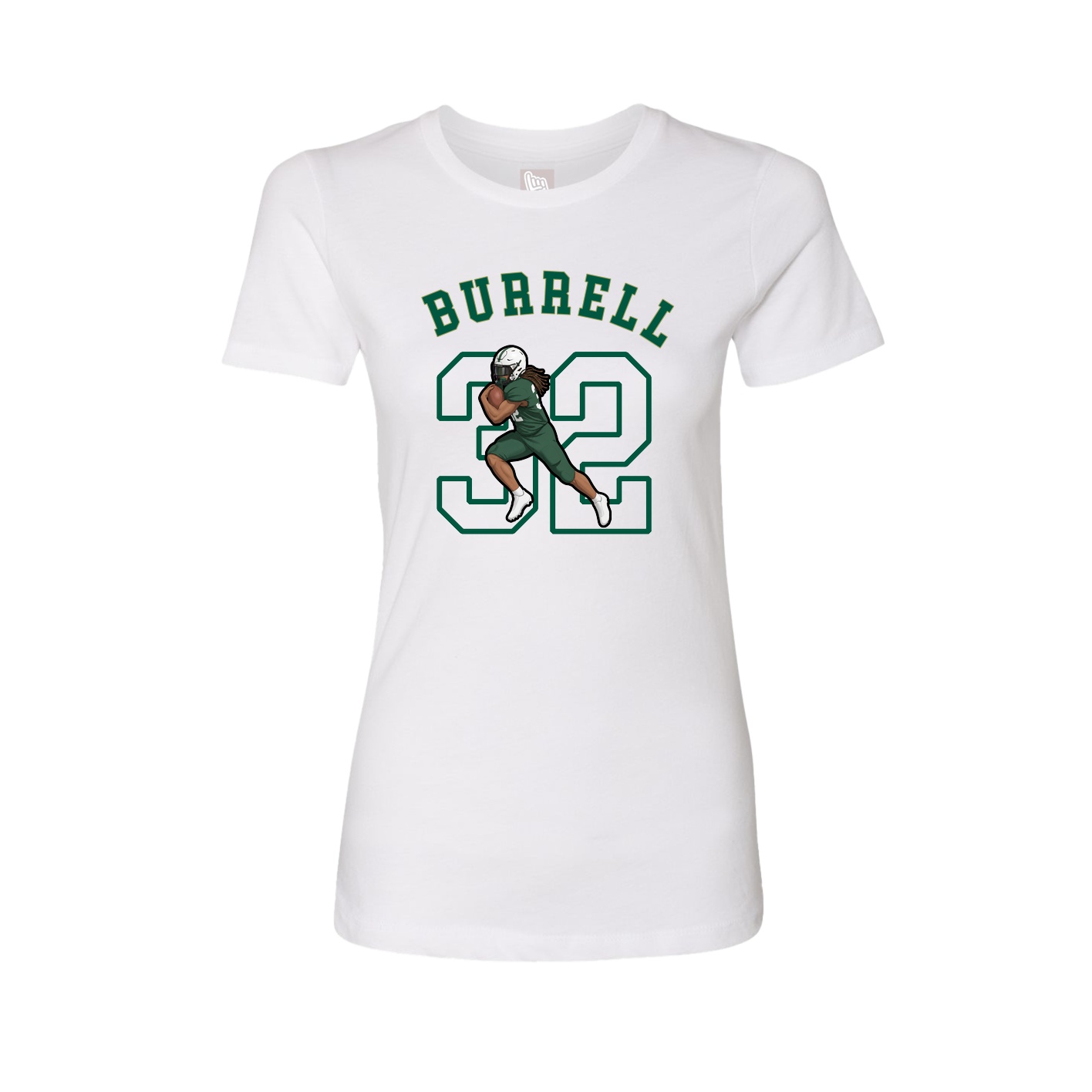 Fitted Women's Tee — Shirsey Arch in White