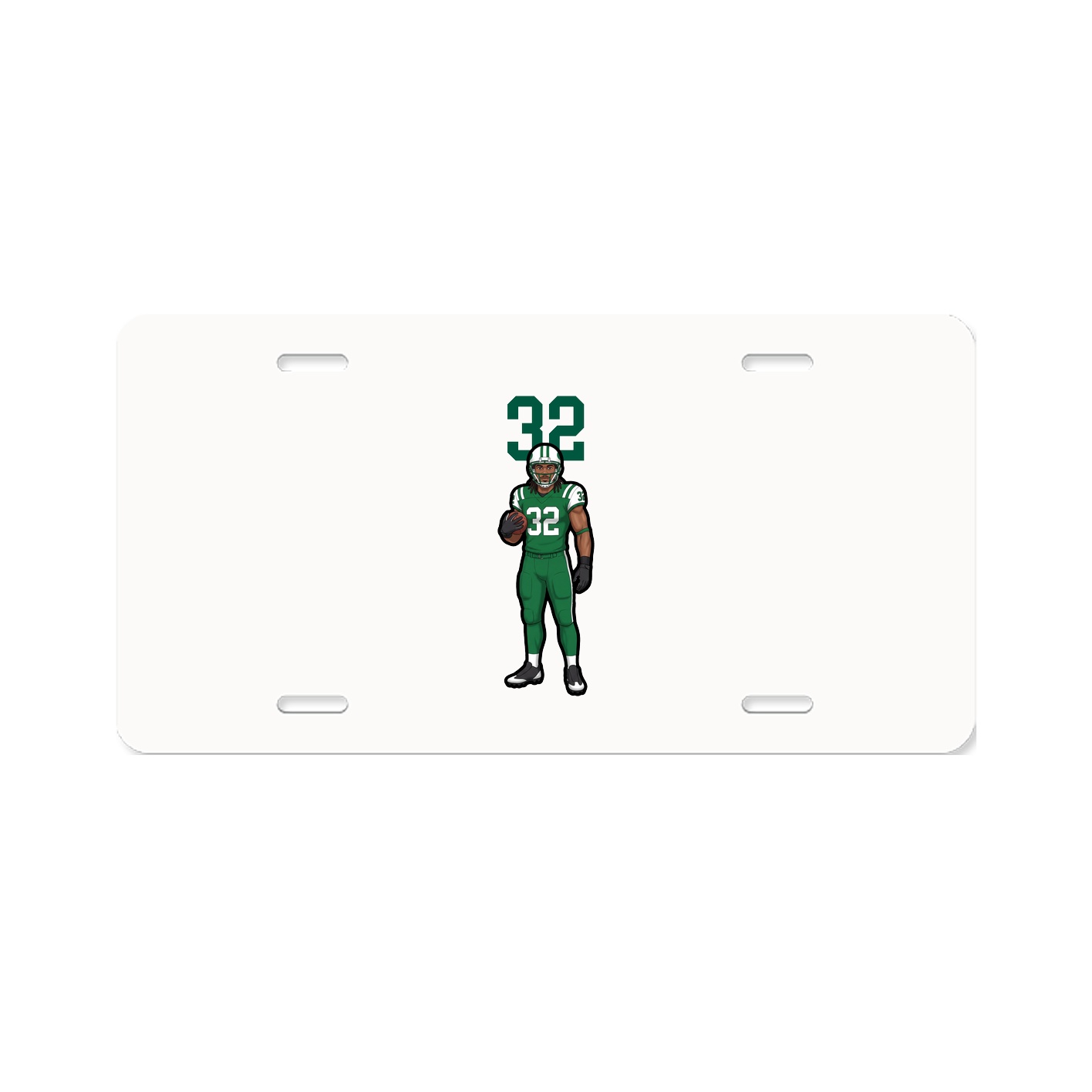 License Plate — Number Top in Classic