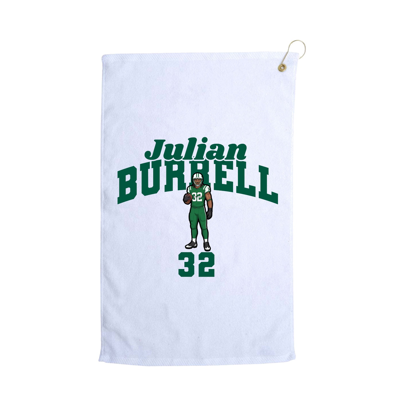 Golf Towel — Signature Arch in White