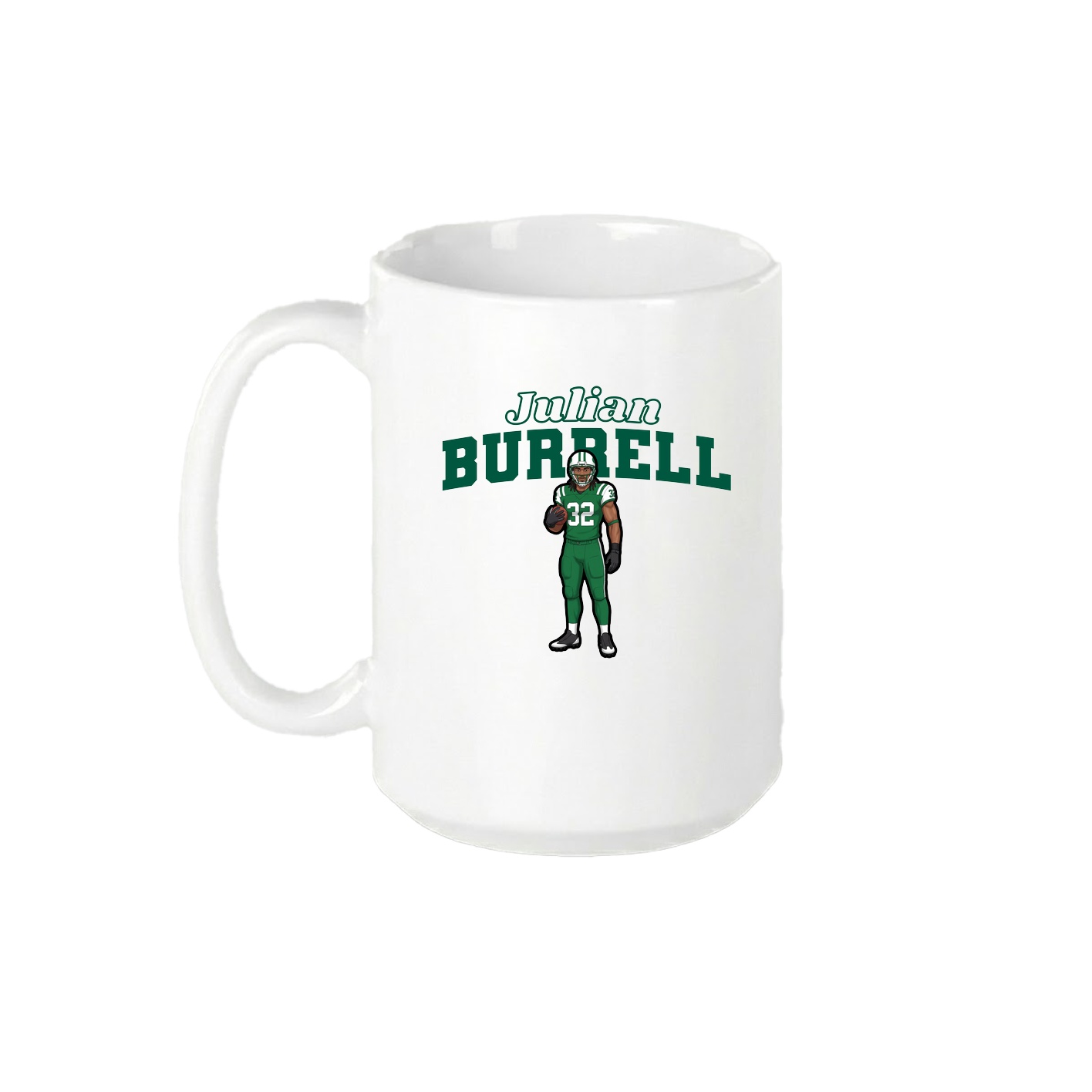 15oz Coffee Mug — Name Arch in White