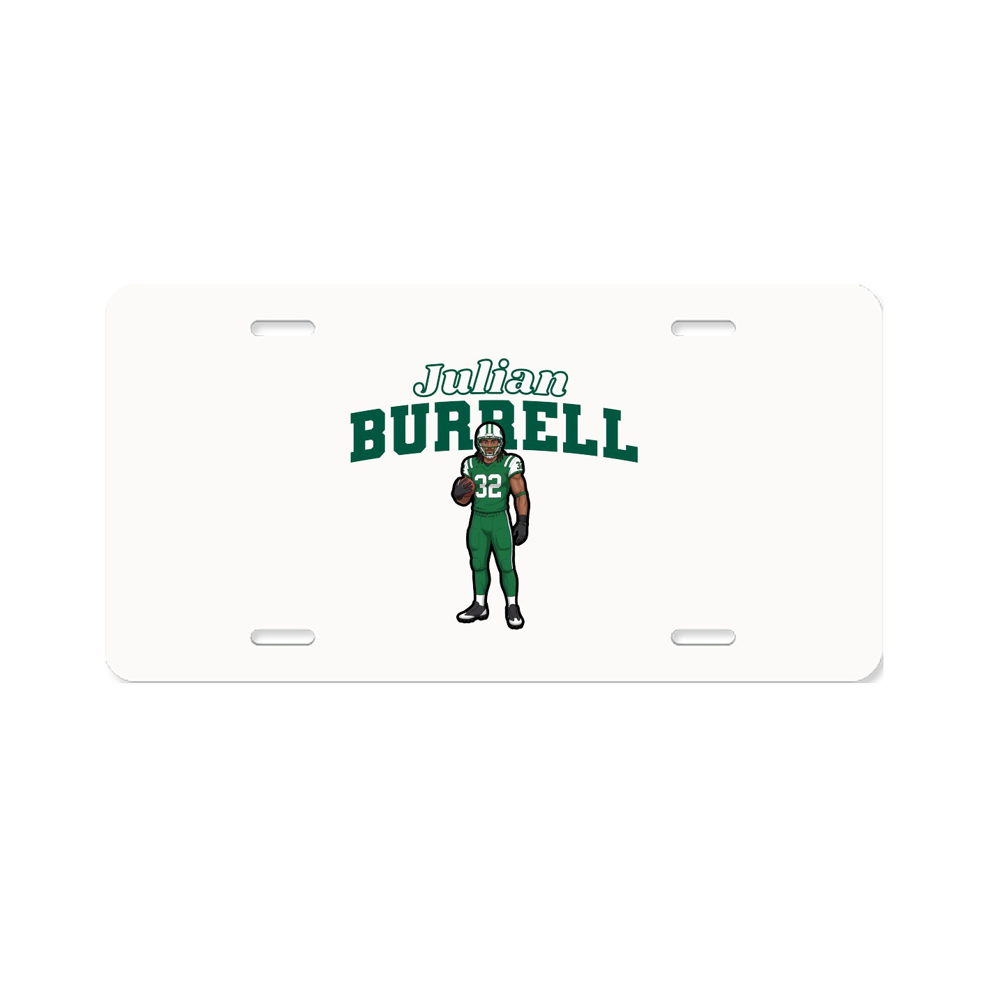 License Plate — Name Arch in Classic