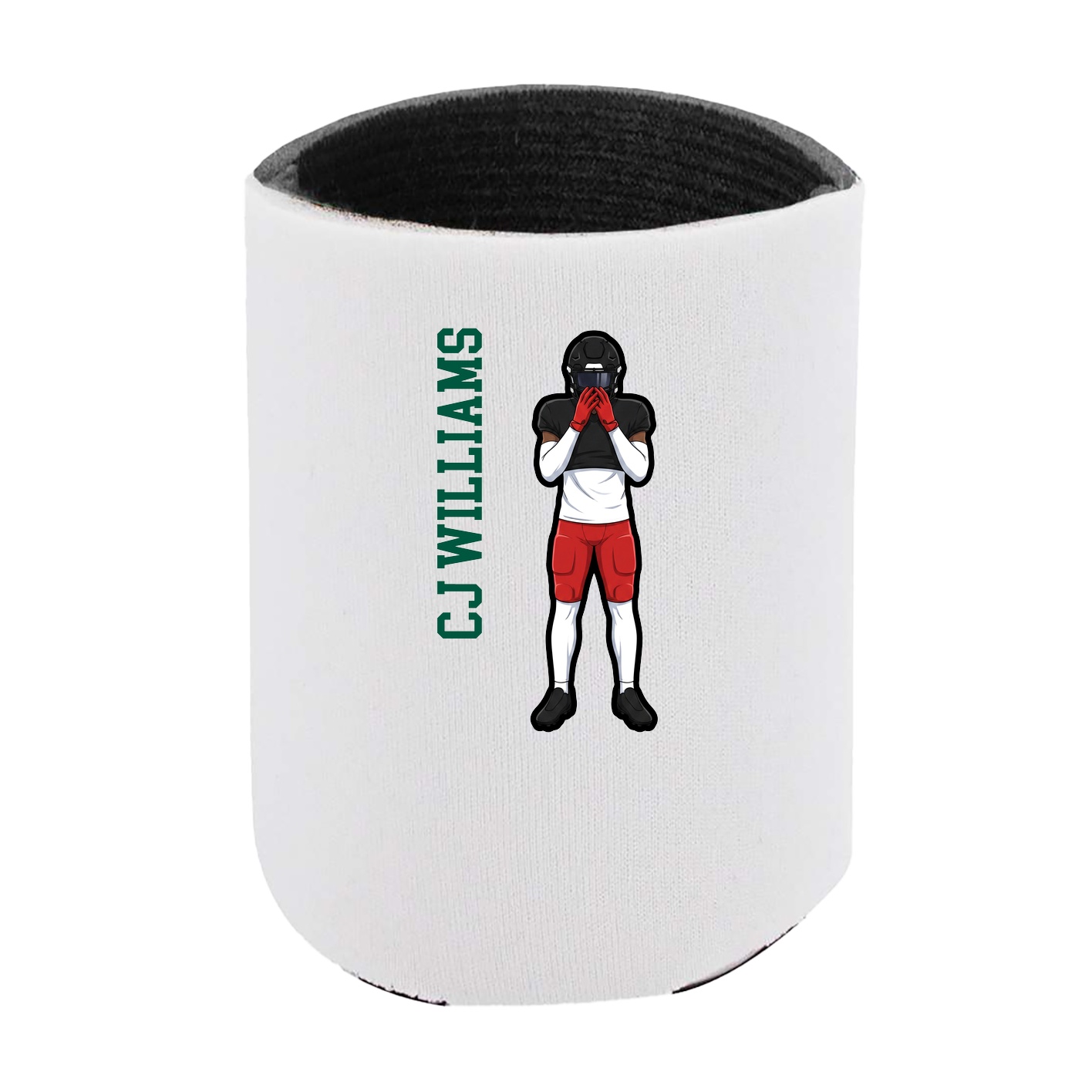 Can Holder — Name Vertical in White