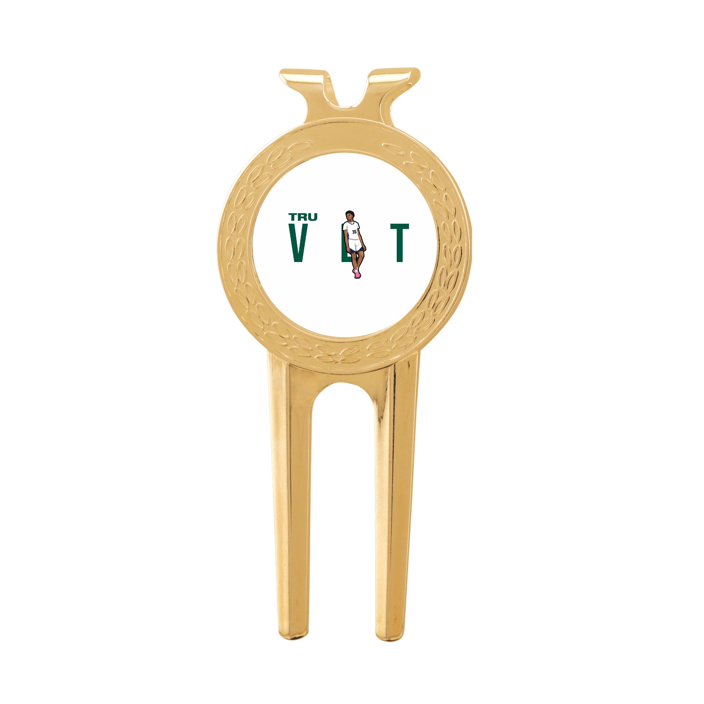 Divot Tool with Ball Marker — Player Name in Classic