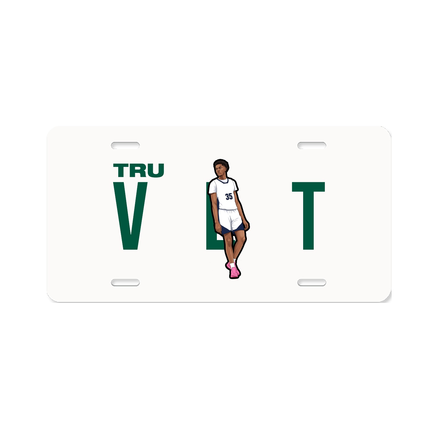 License Plate — Player Name in Classic