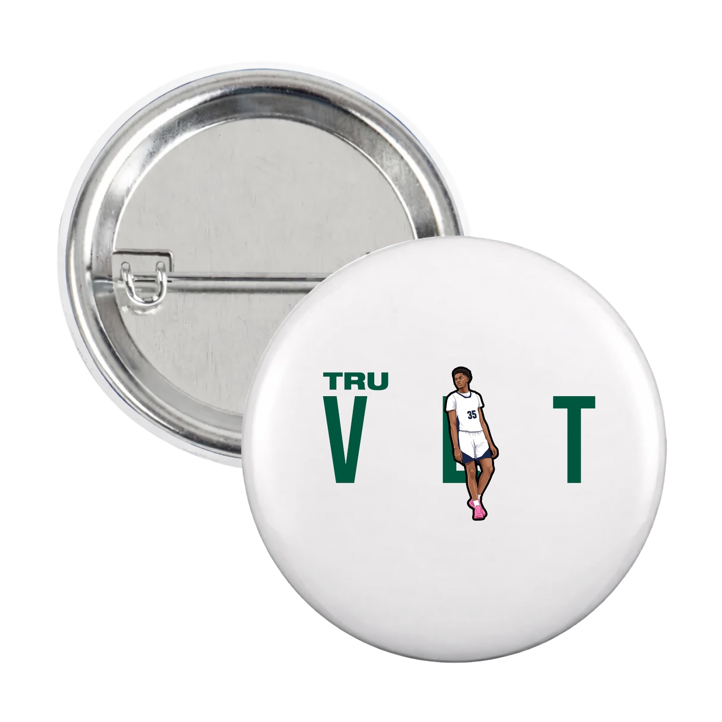 Game Day Button — Player Name in White