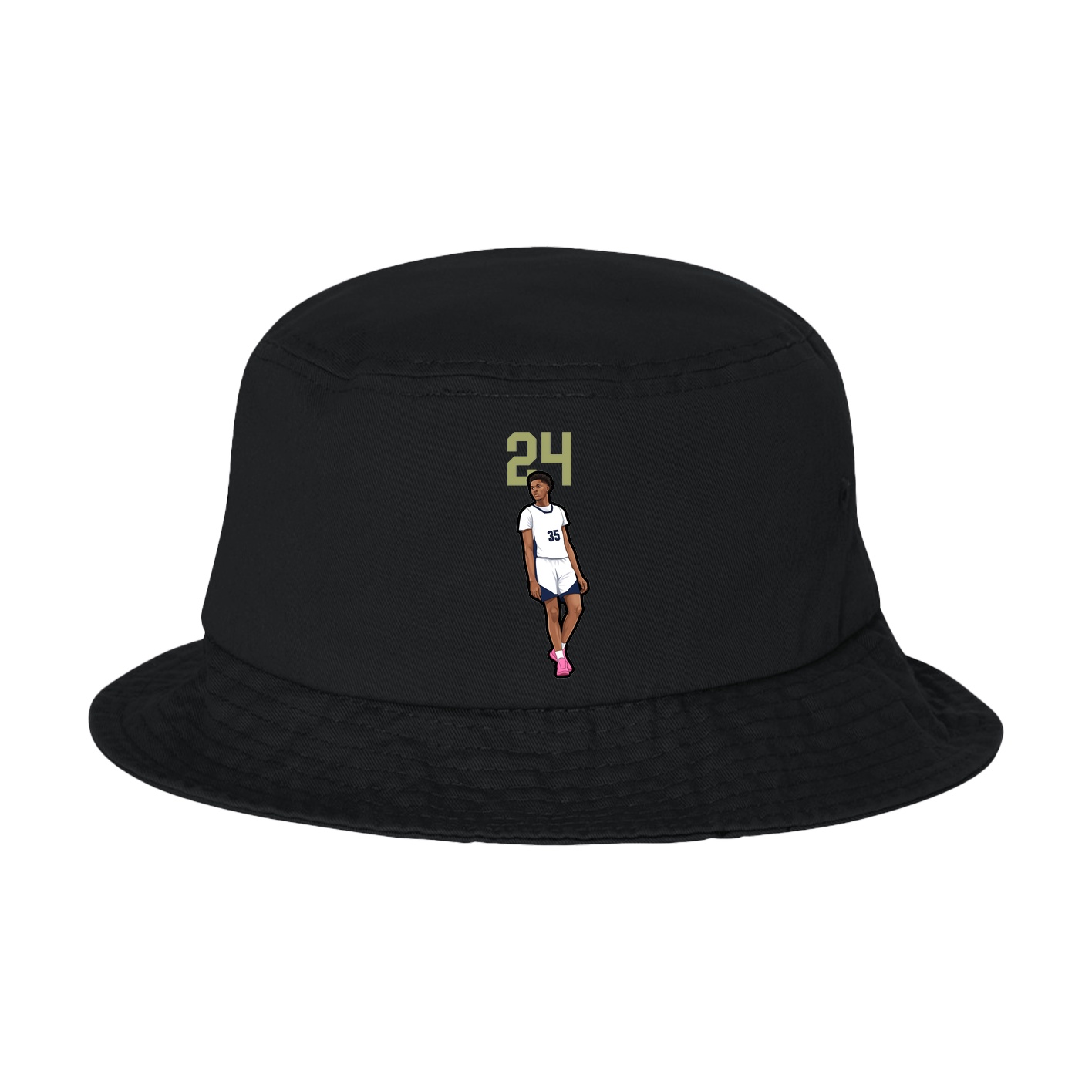 Bucket Cap — Number Top in Black