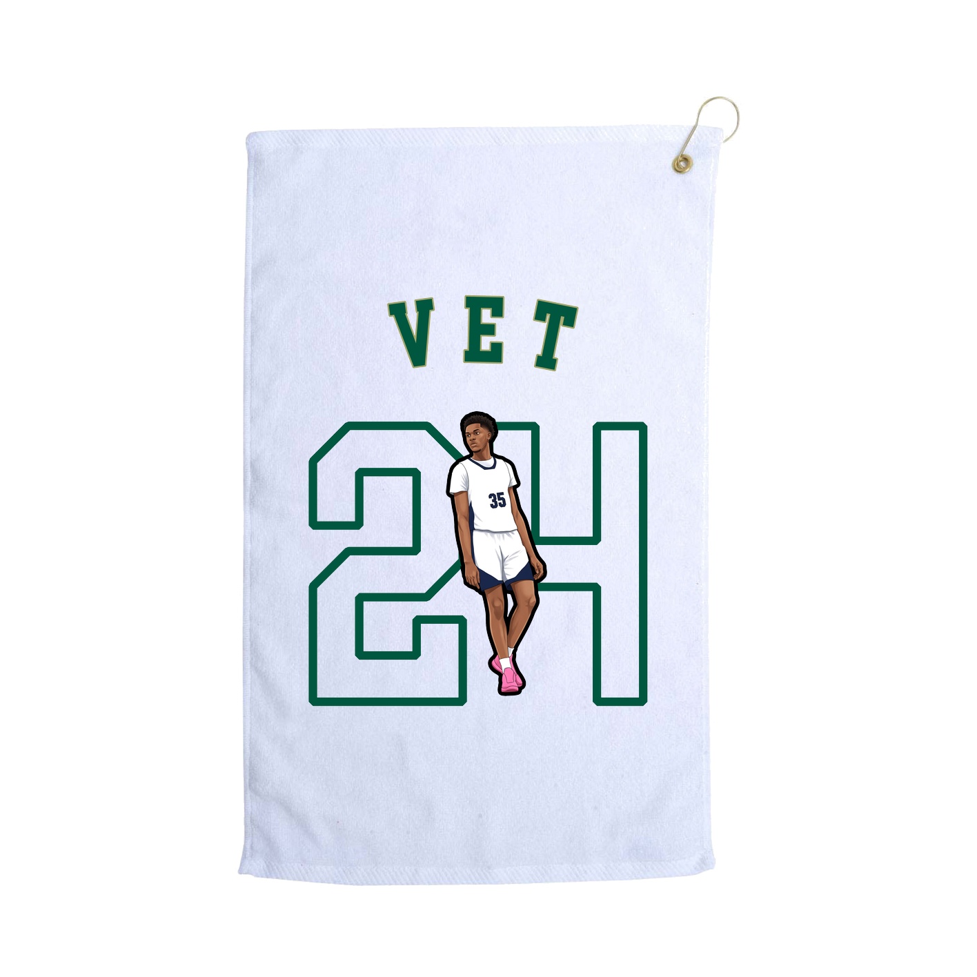 Golf Towel — Shirsey Arch in White