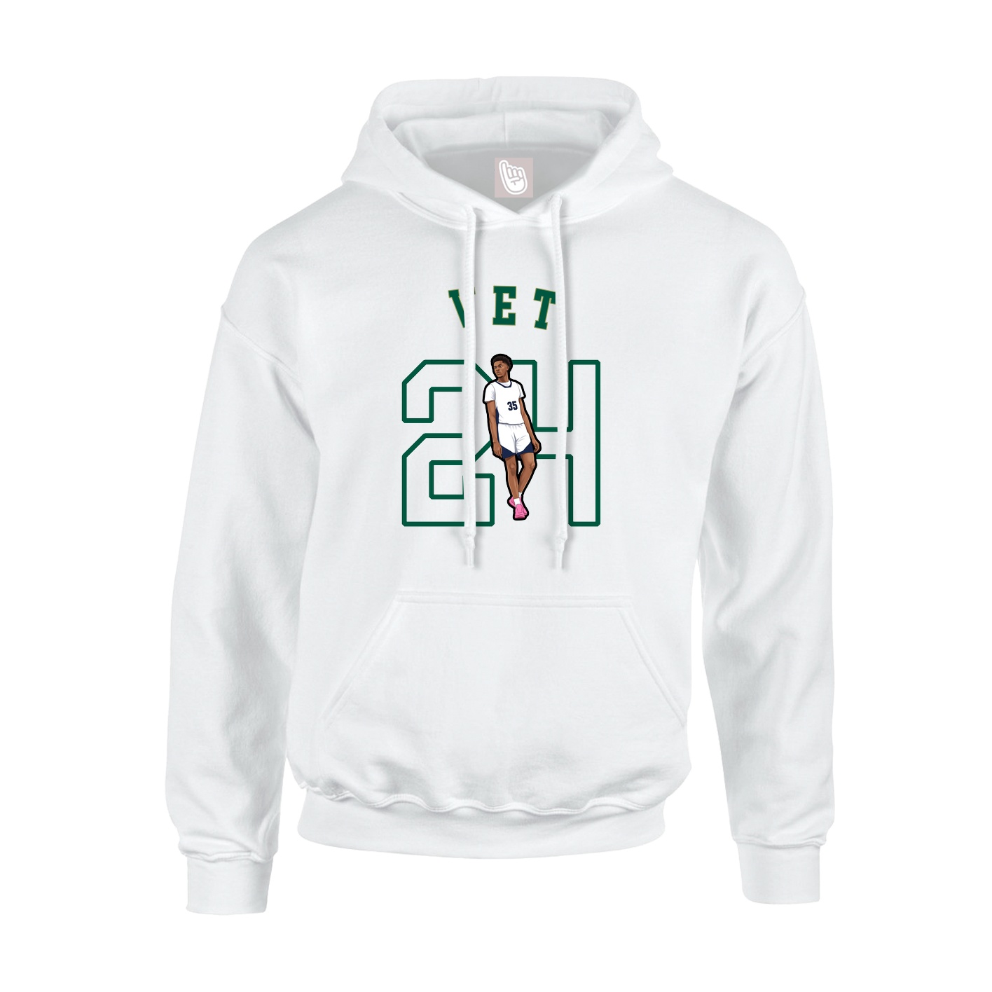 Hoodie — Shirsey Arch in White