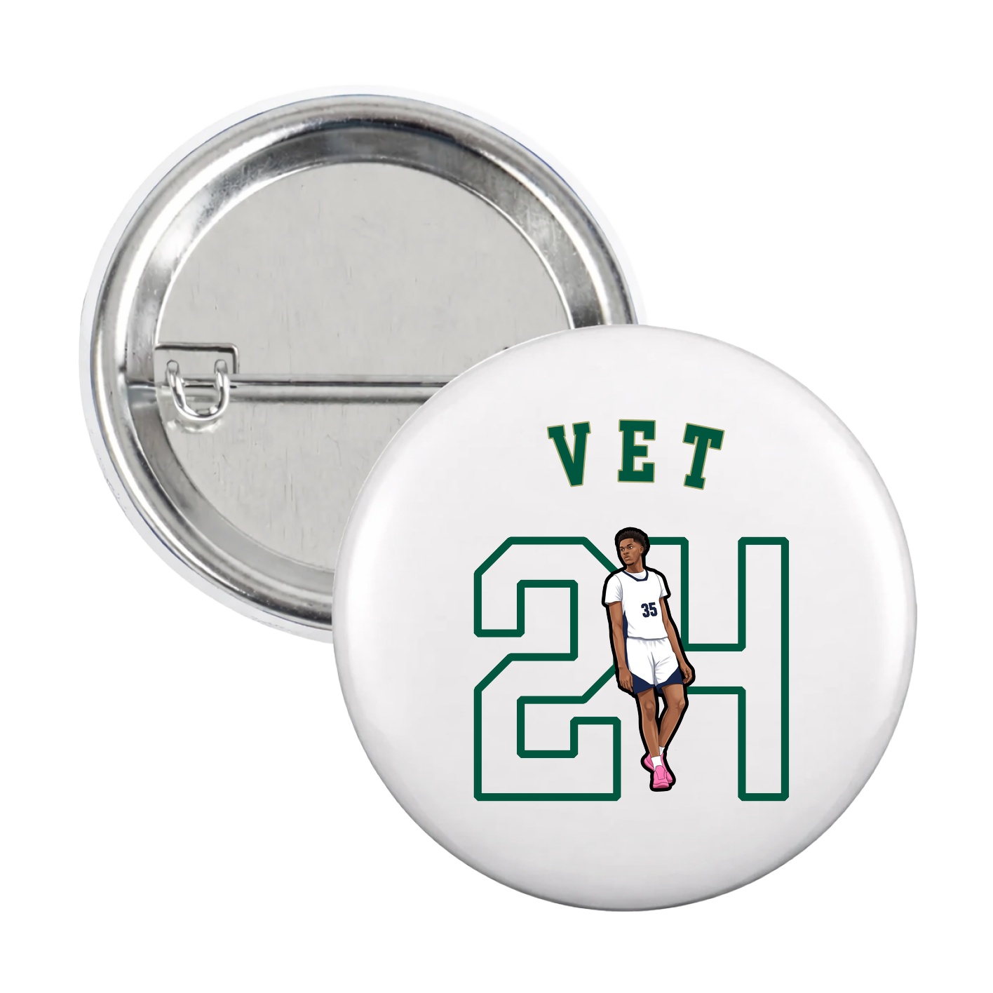 Game Day Button — Shirsey Arch in White