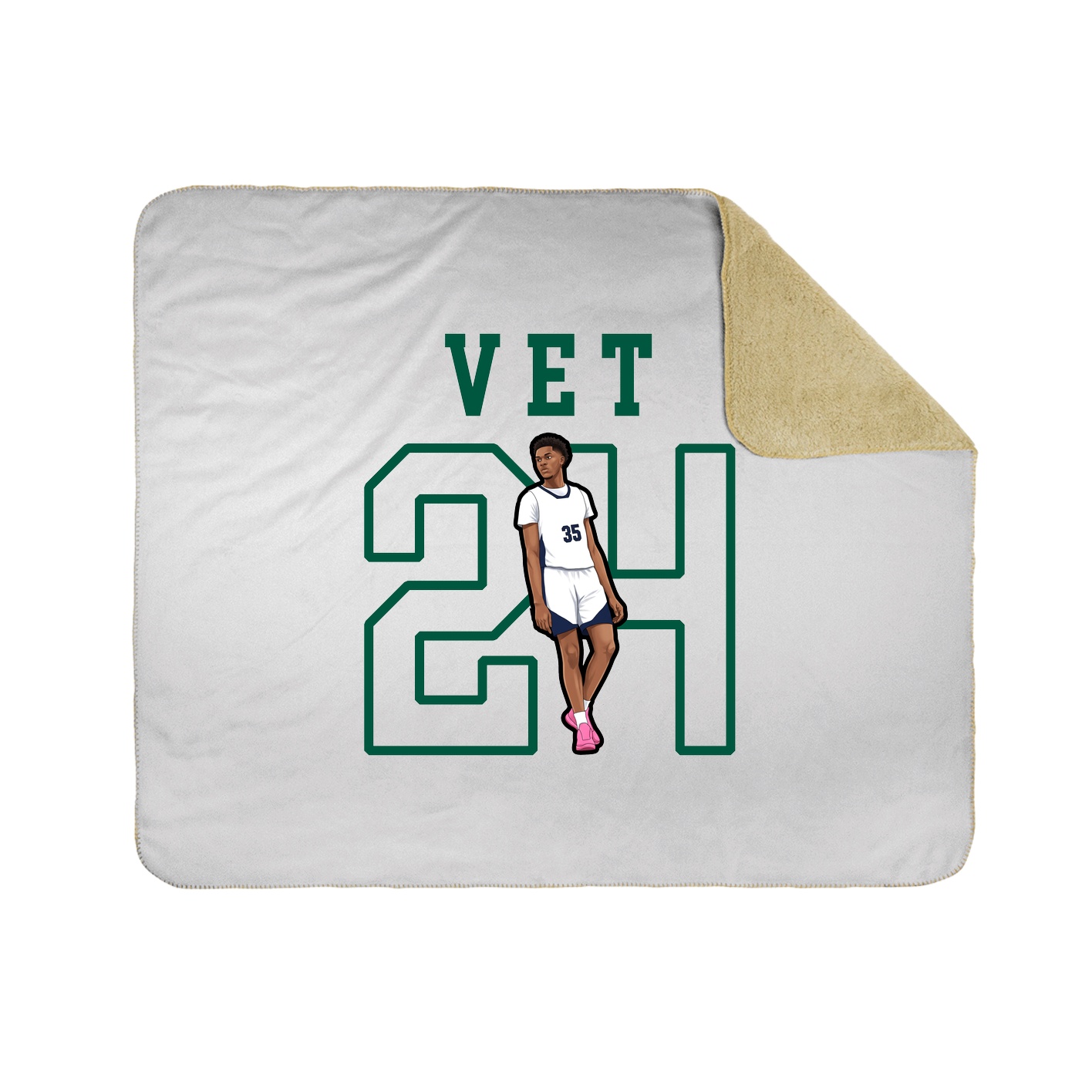 Throw Blanket — Shirsey in White